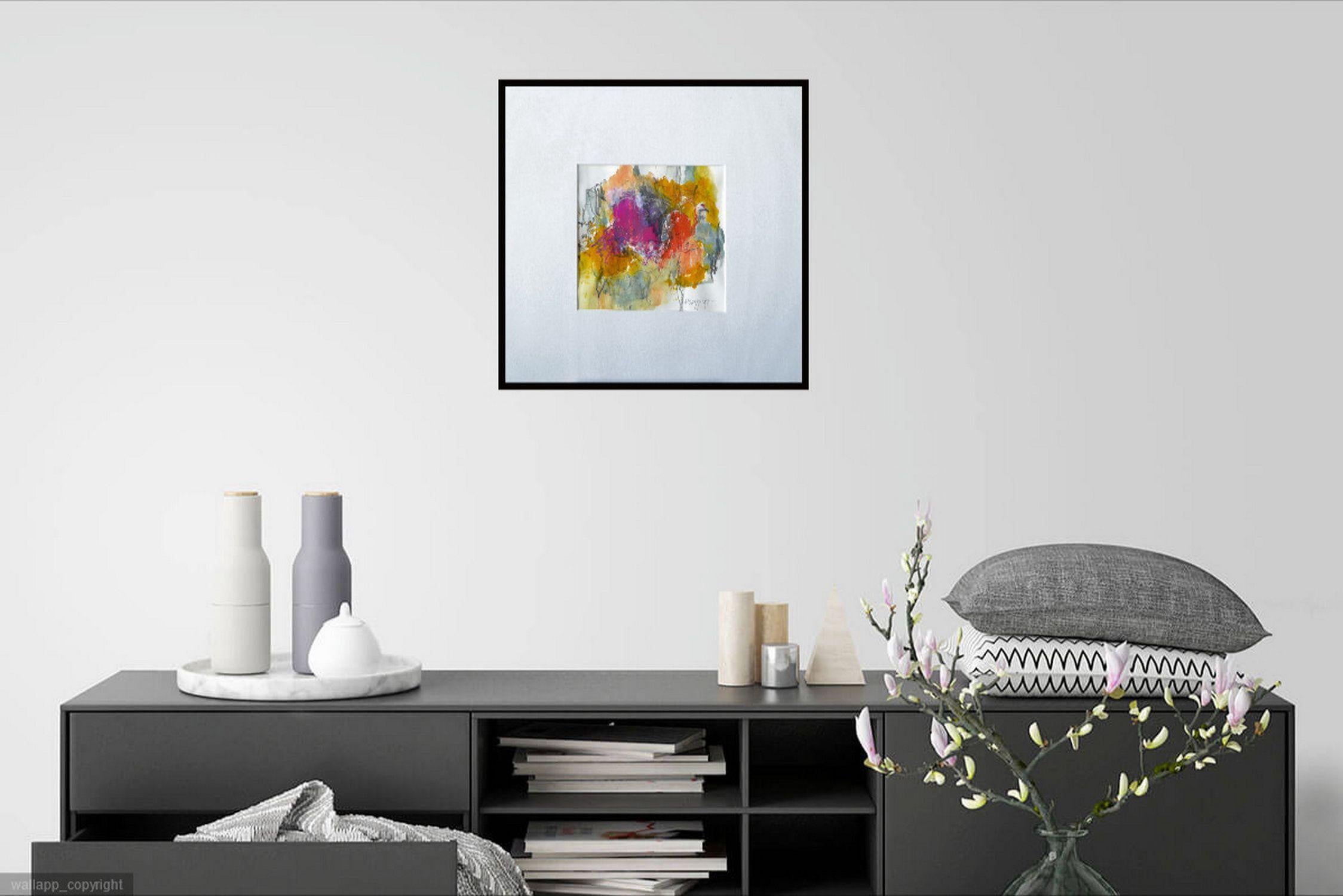 Hot Town, Pintura, Acrílico sobre papel - Painting de Karin Goeppert