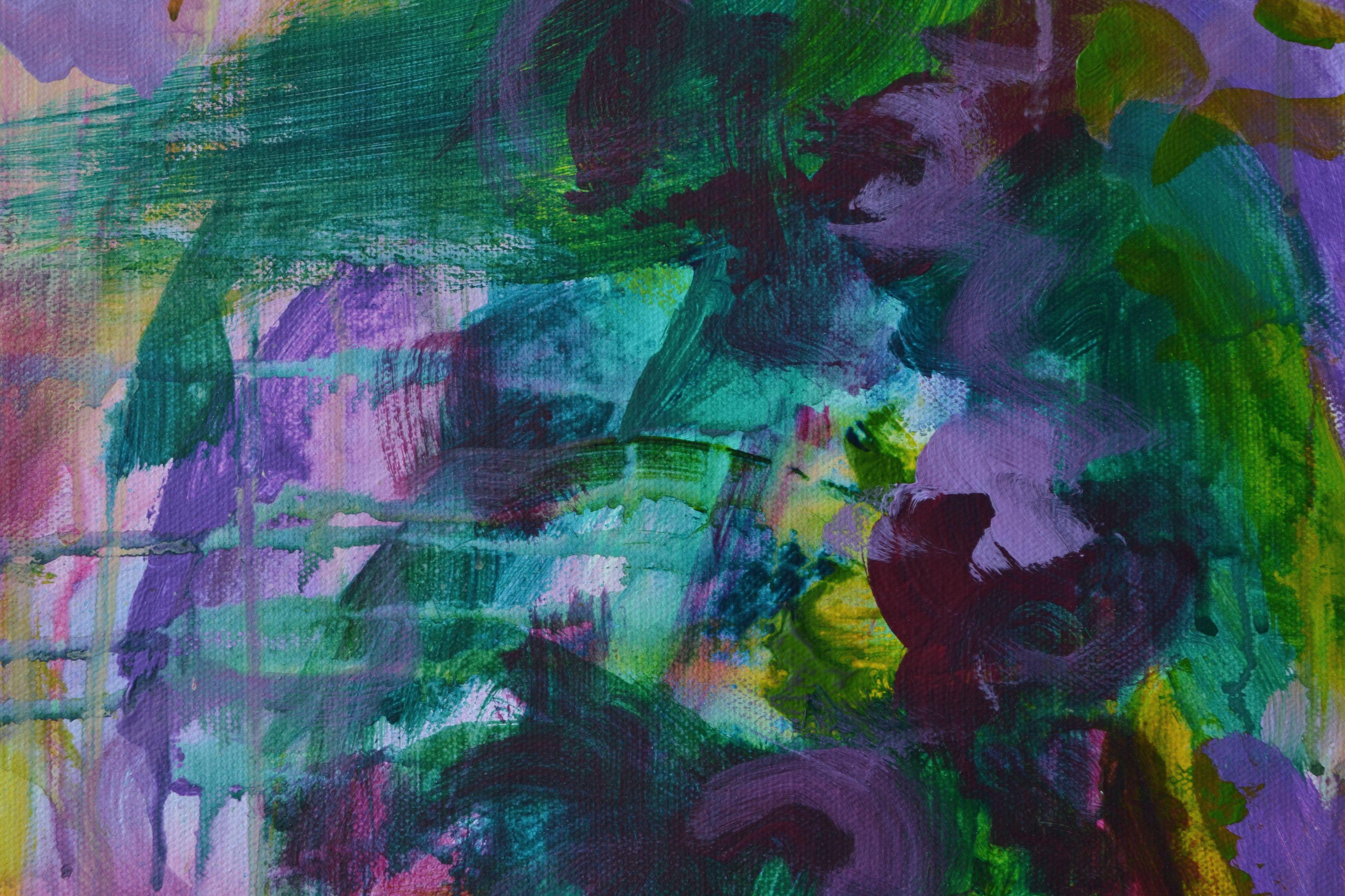 Es ist davor, Gemälde, Acryl auf Leinwand – Painting von Karin Goeppert