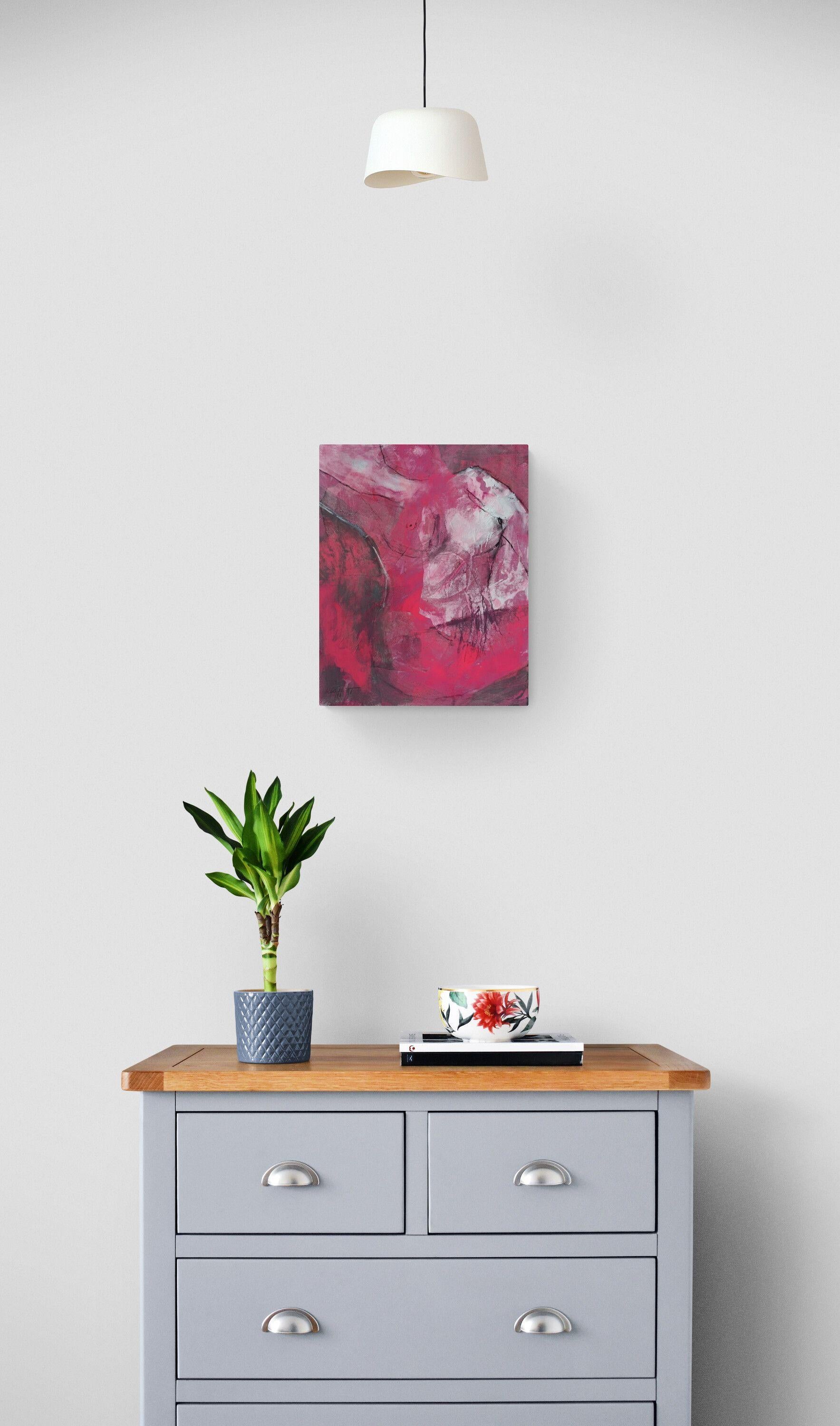 Lady Pink, Pintura, Acrílico sobre lienzo - Painting de Karin Goeppert