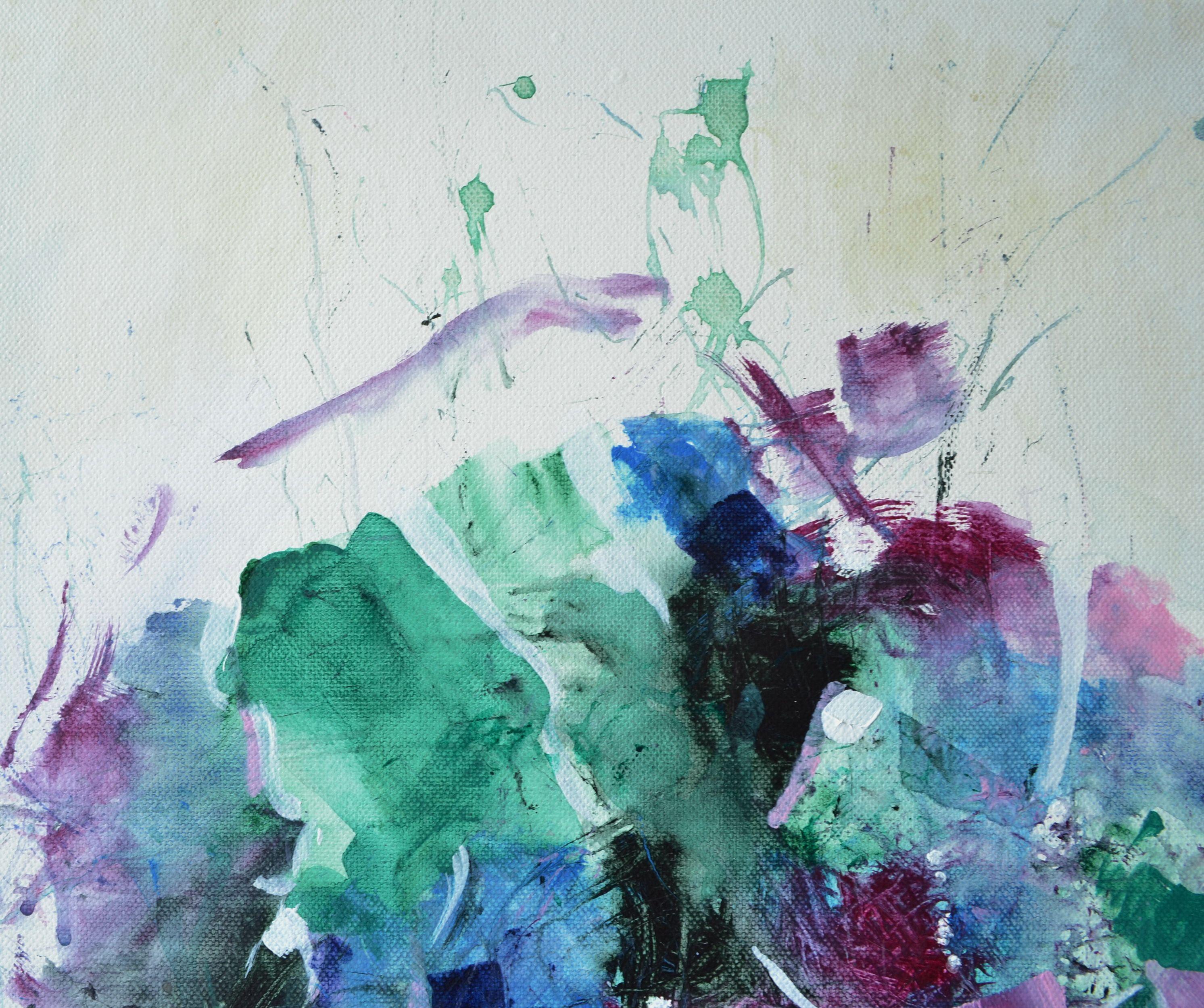 Lagune, Gemälde, Acryl auf Leinwand – Painting von Karin Goeppert