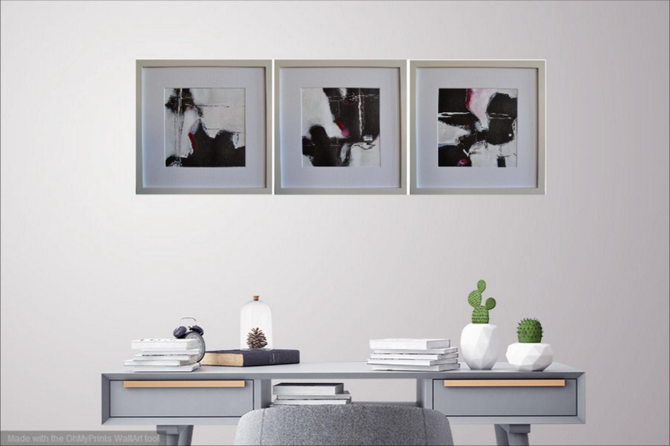 Un'opera della mia linea astratta. Realizzo dipinti naturalistici, semi-astratti e anche opere non oggettive come questa.    Per i suoi colori nero e rosso (e naturalmente anche bianco) l'ho chiamata 