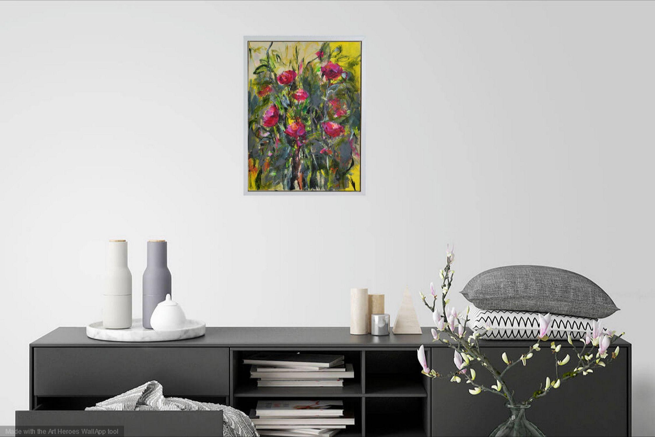 Mayflowers I, Painting, Acrylic on Canvas For Sale 1