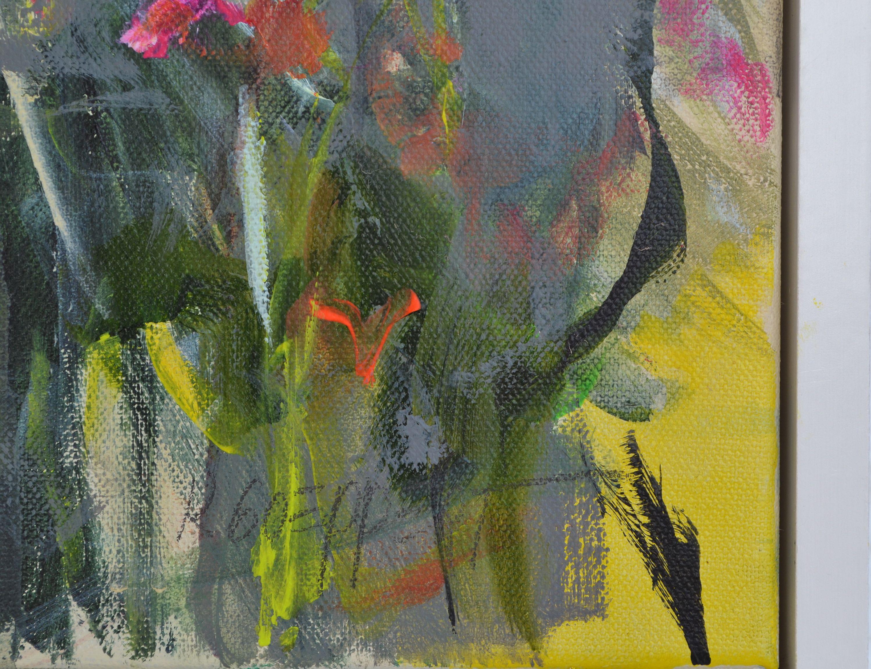 Mayflowers I, Gemälde, Acryl auf Leinwand im Angebot 2