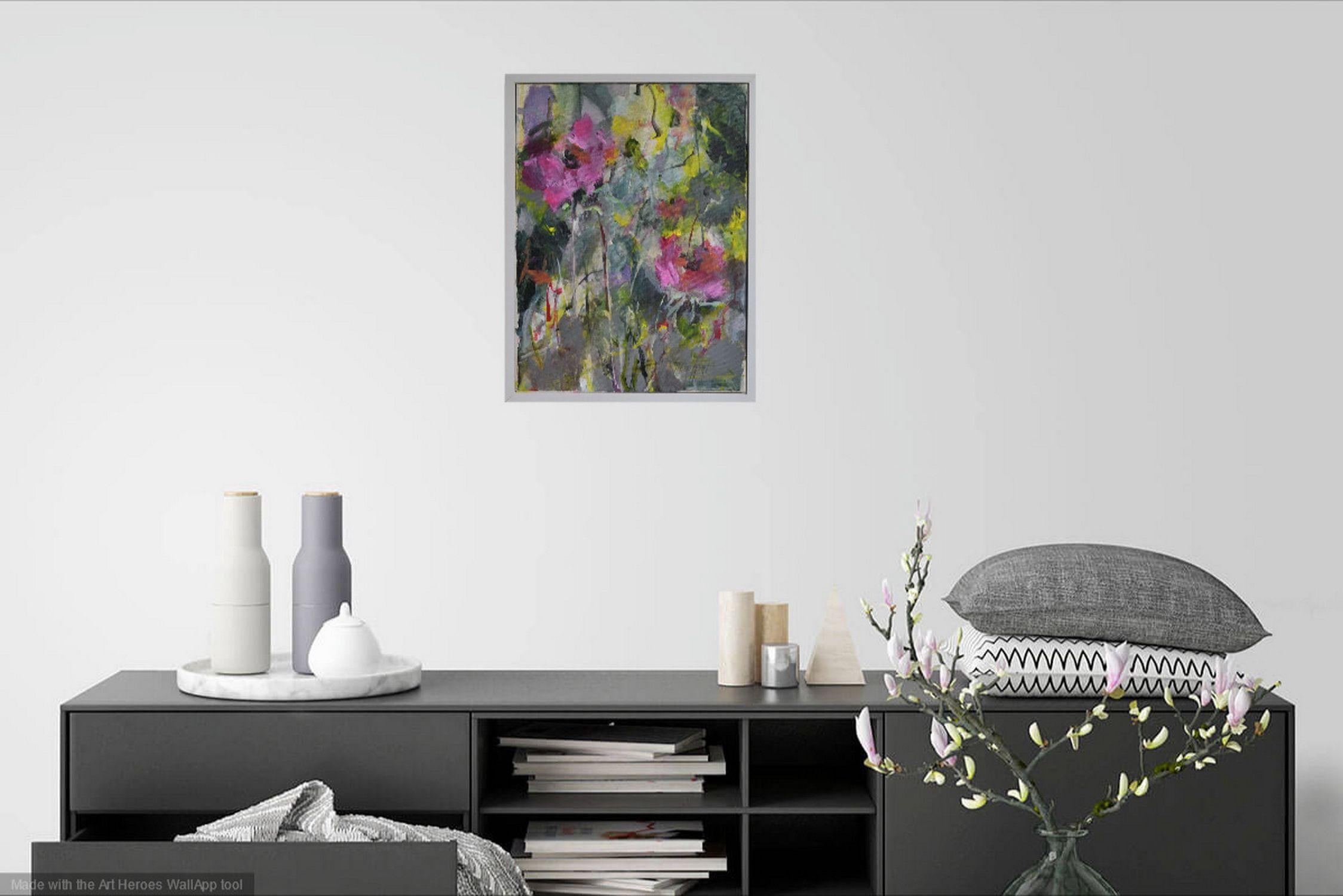 Mayflowers II, Painting, Acrylic on Canvas For Sale 2