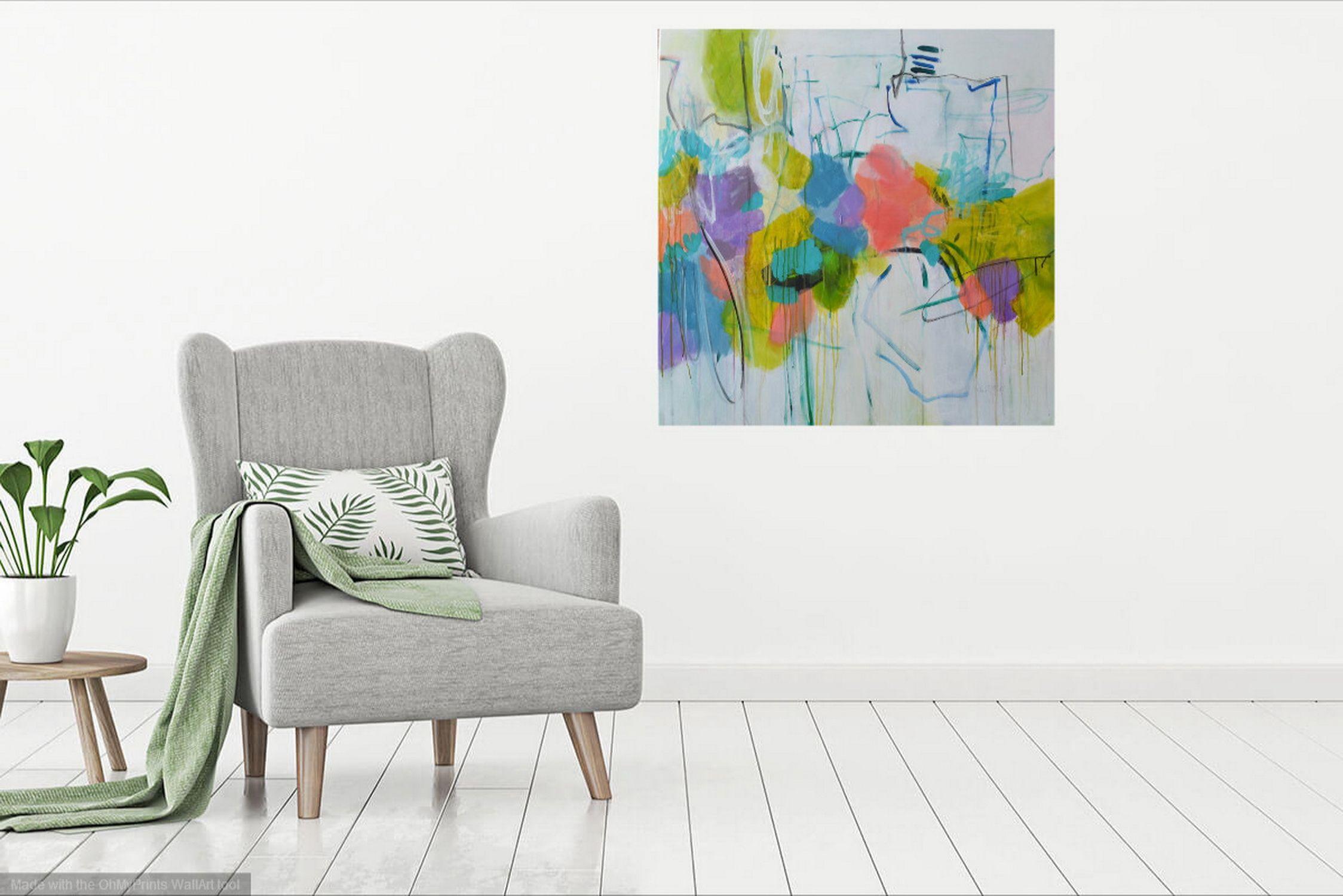 Mikado, Pittura, Acrilico su tela - Painting di Karin Goeppert