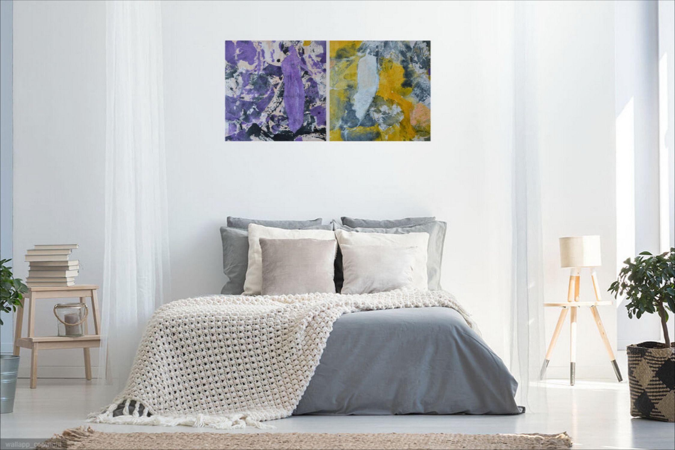 Montefeltro I, Pittura, Acrilico su pannello di Wood - Painting Astratto di Karin Goeppert