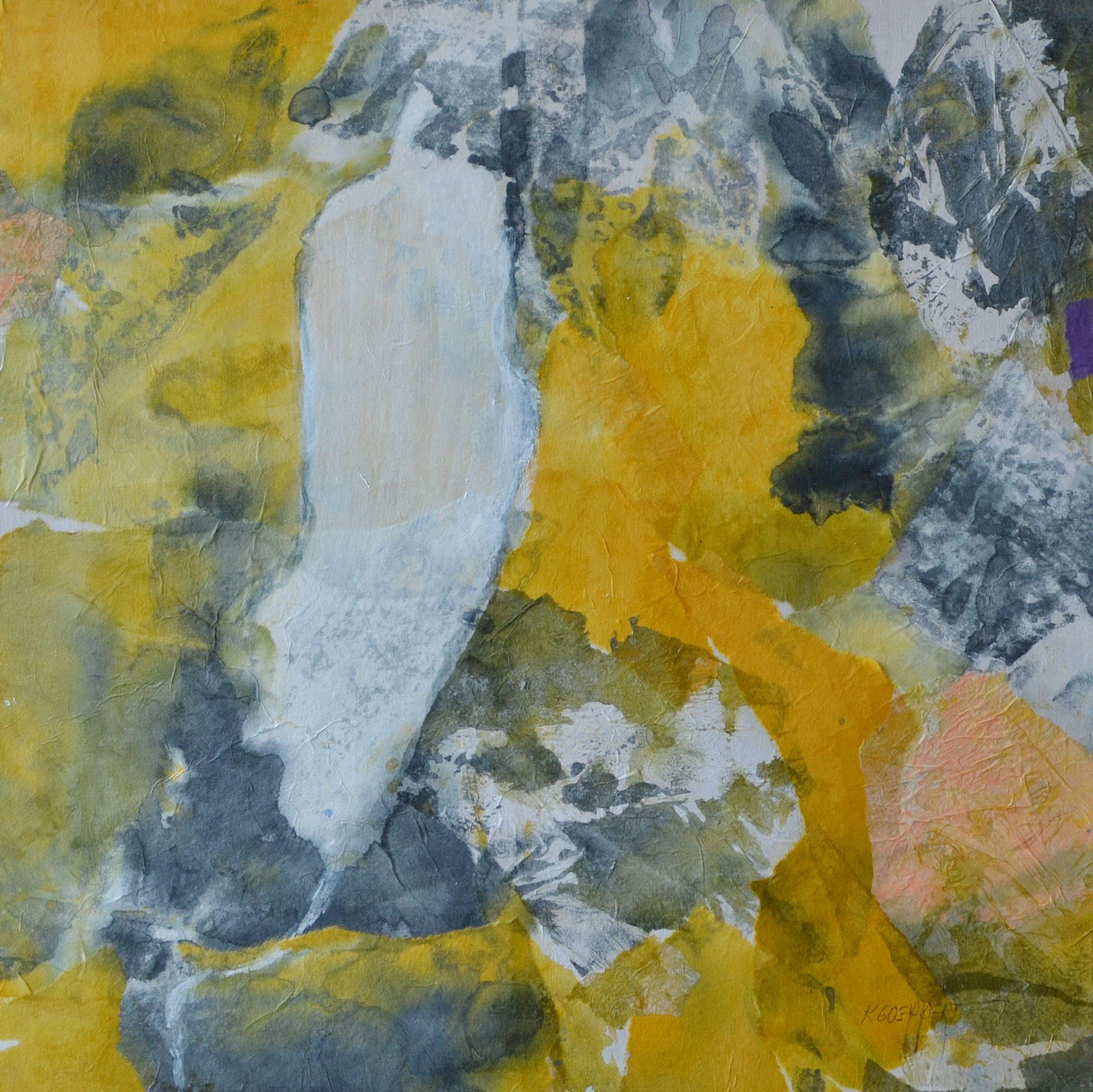 Karin Goeppert Abstract Painting - Montefeltro I, Painting, Acrylic on Wood Panel