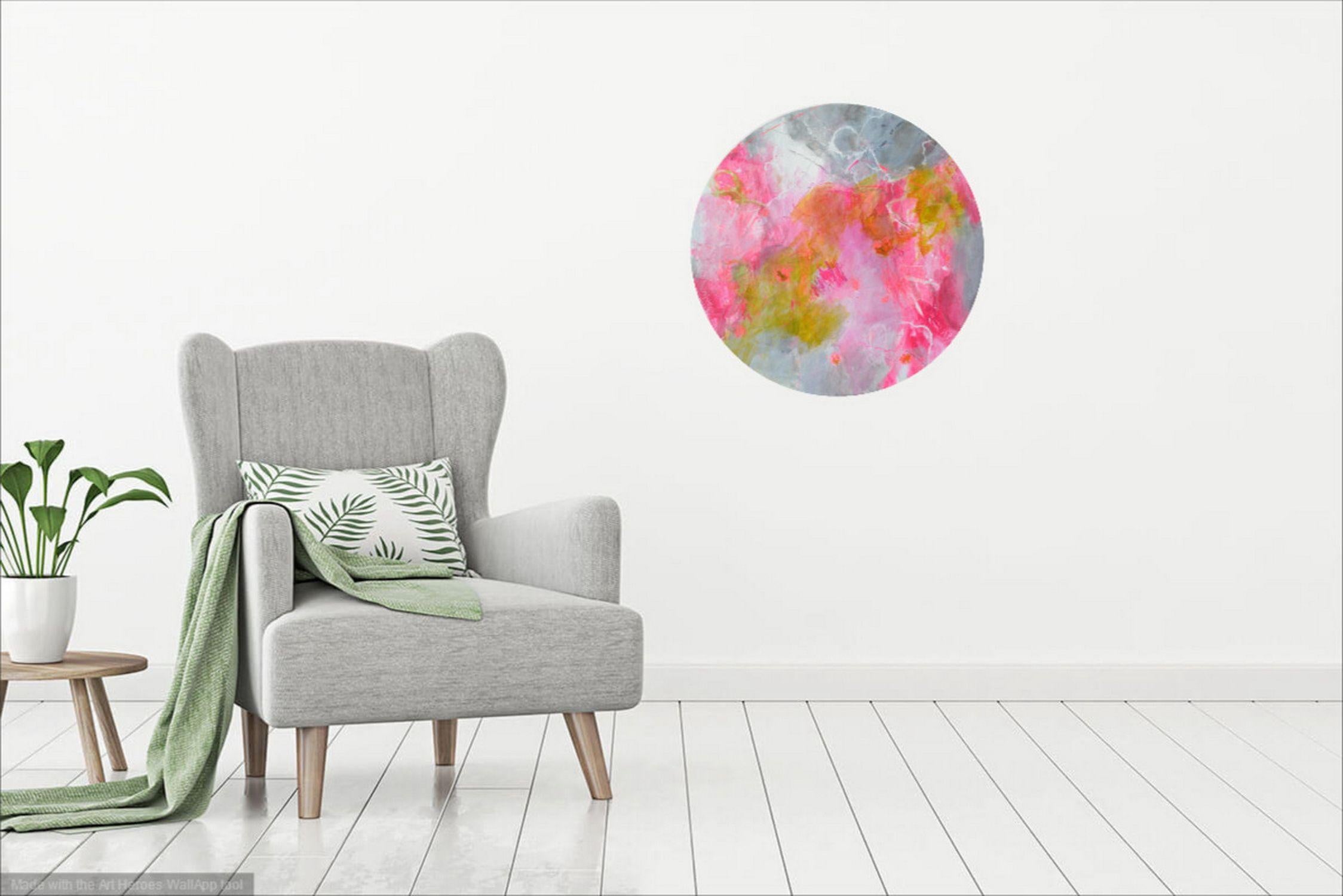 Moony, Gemälde, Acryl auf Leinwand – Painting von Karin Goeppert