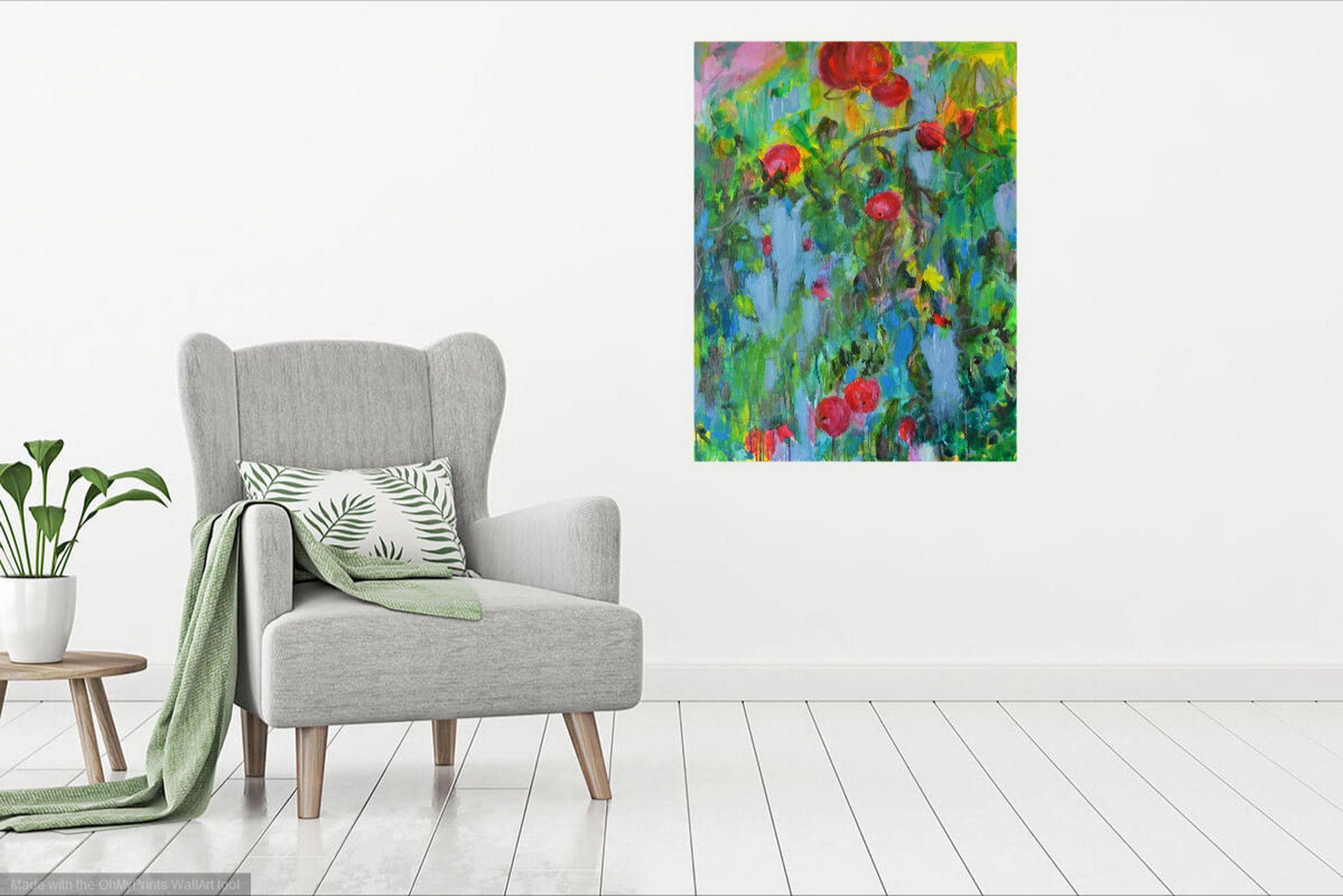 Il mio melo, Pittura, Acrilico su tela - Painting di Karin Goeppert
