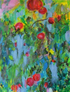 „Meine Apfelbaum“, Gemälde, Acryl auf Leinwand