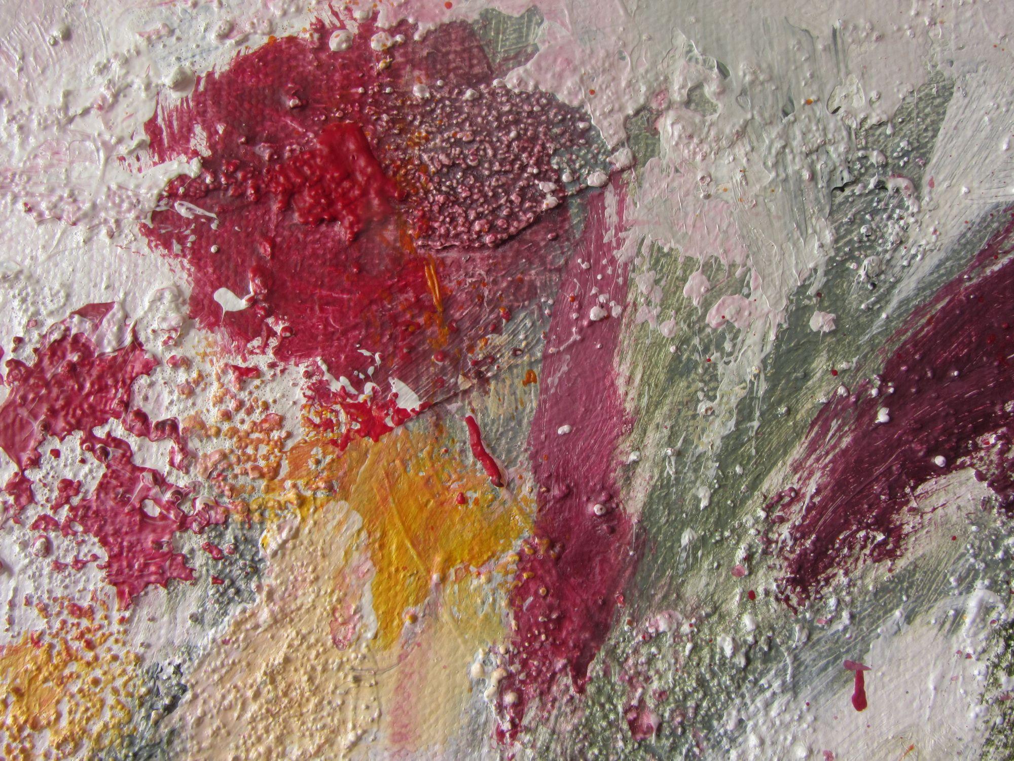Nada se detiene nunca, Pintura, Acrílico sobre lienzo - Abstract Painting Marrón de Karin Goeppert