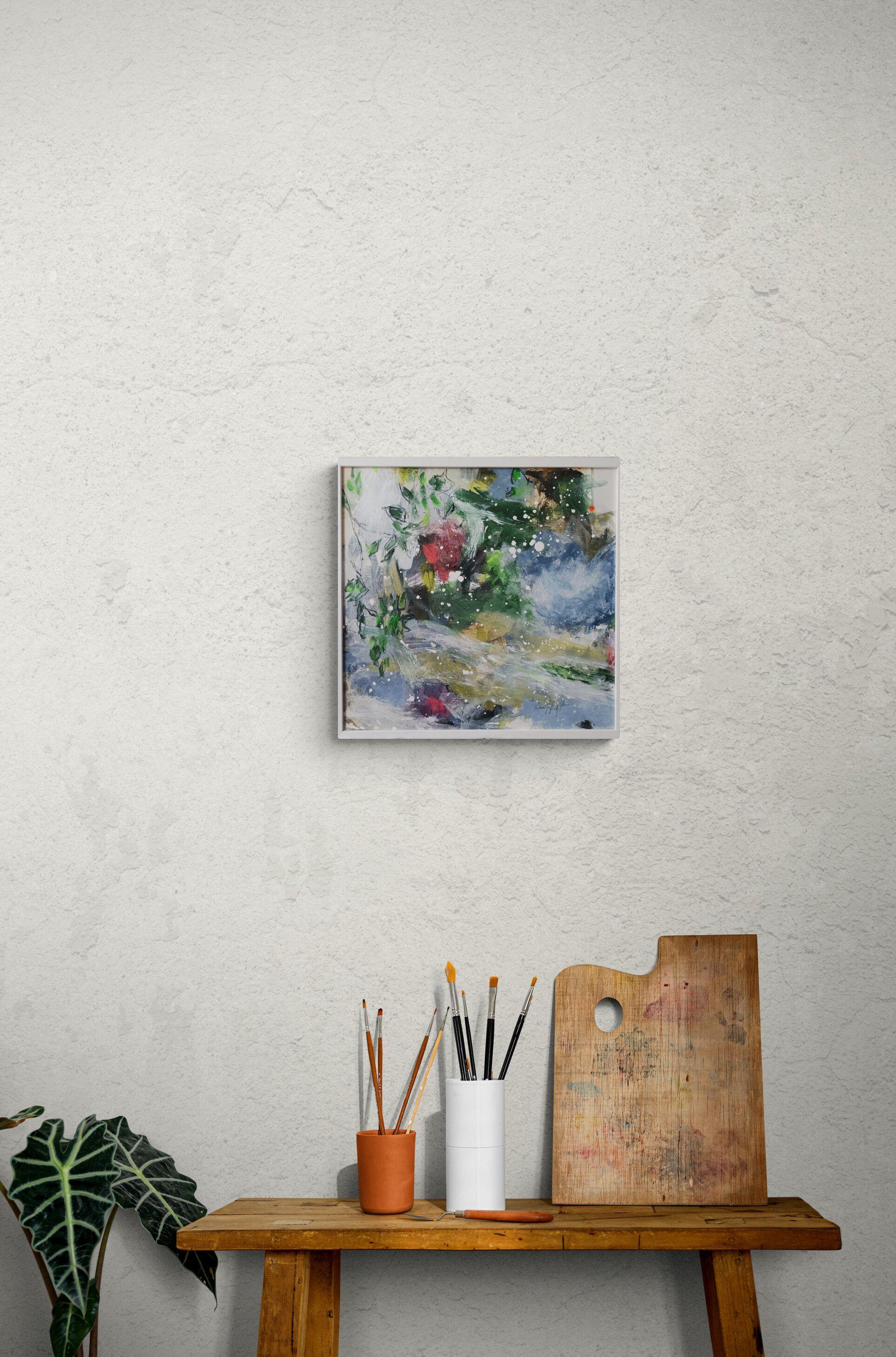 Fuera Dentro, Pintura, Acrílico sobre lienzo - Painting de Karin Goeppert