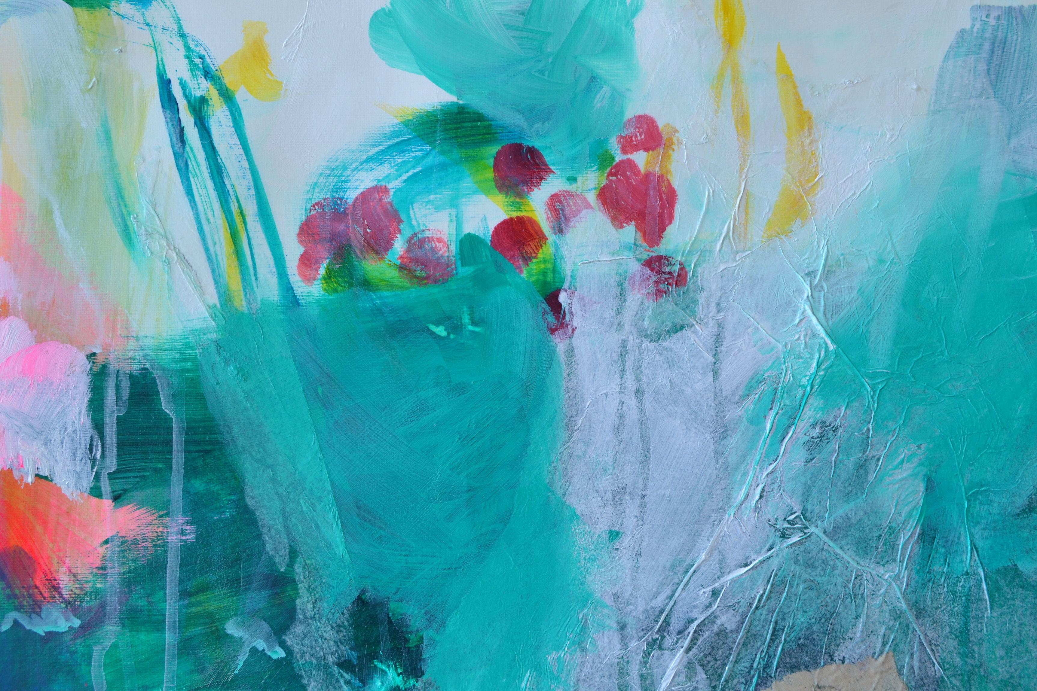 Picnic, Pittura, Acrilico su carta - Painting di Karin Goeppert