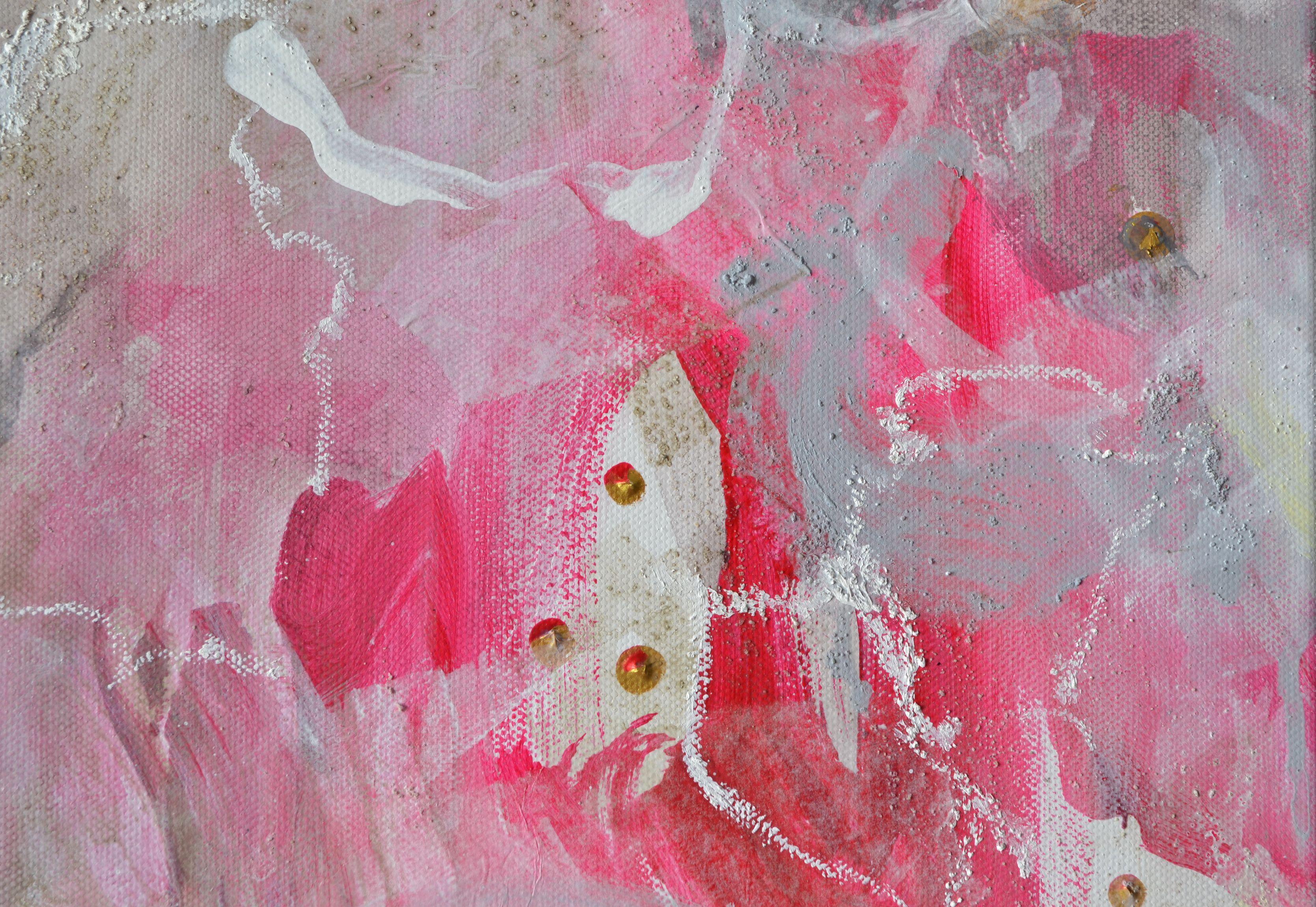 Pink Lady, Painting, Acrylic on Canvas For Sale 1