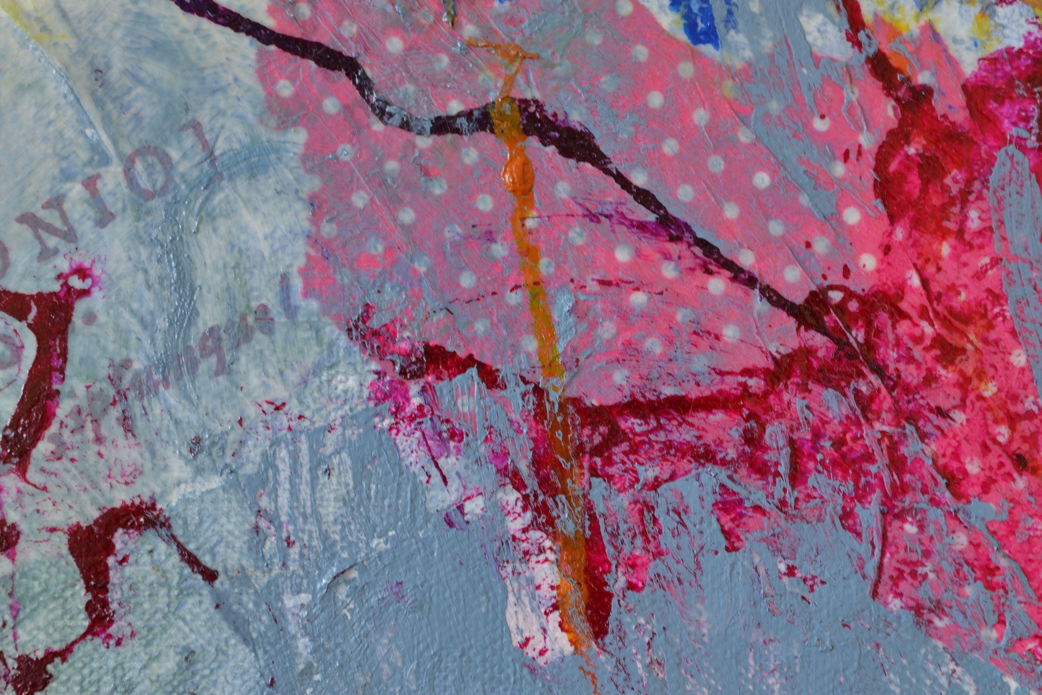 Plinio Detto I, Pittura, Acrilico su tela - Abstract Painting Marrone di Karin Goeppert