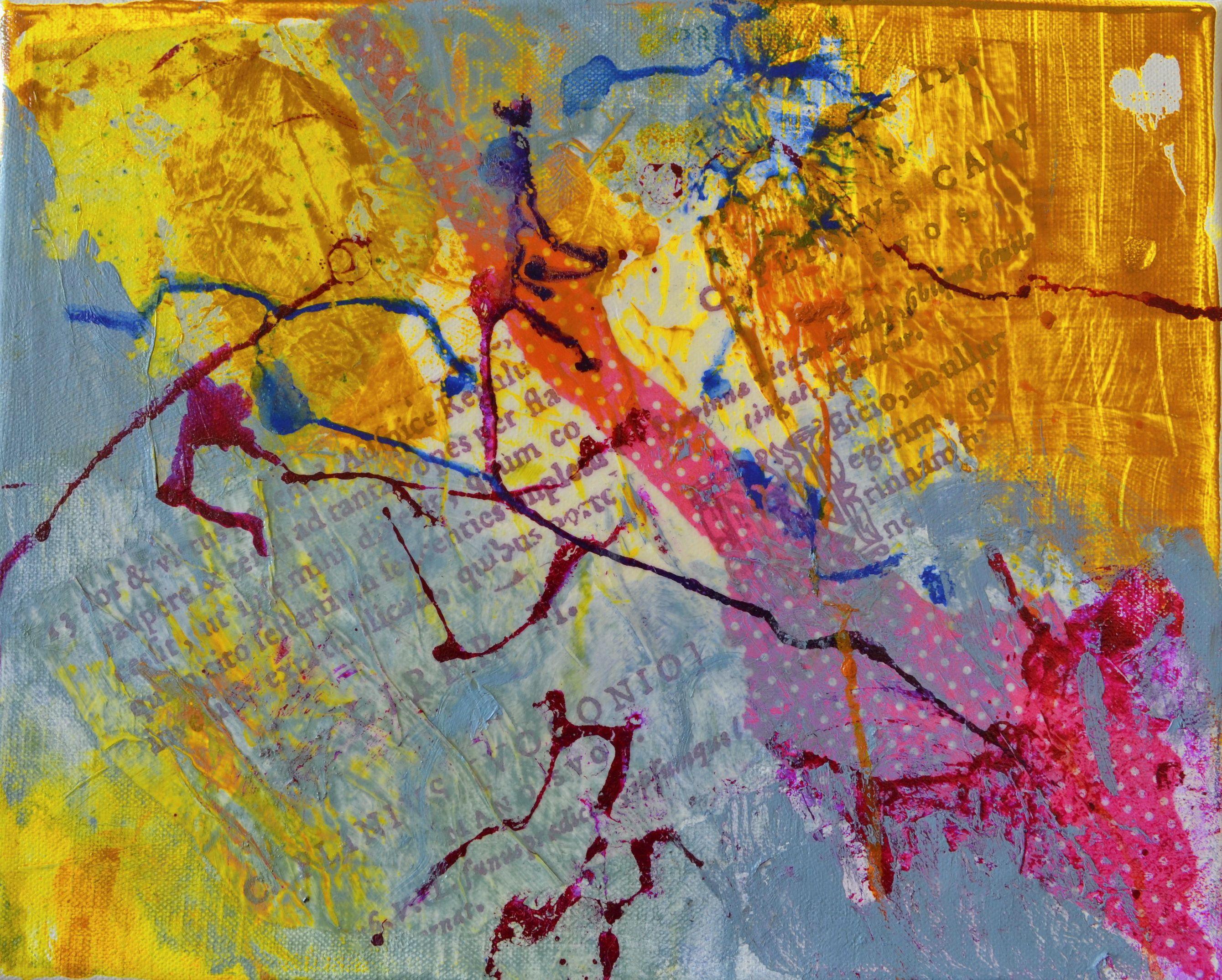 Abstract Painting di Karin Goeppert - Plinio Detto I, Pittura, Acrilico su tela