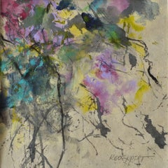 Raspberry Boogie, Pittura, Acrilico su carta