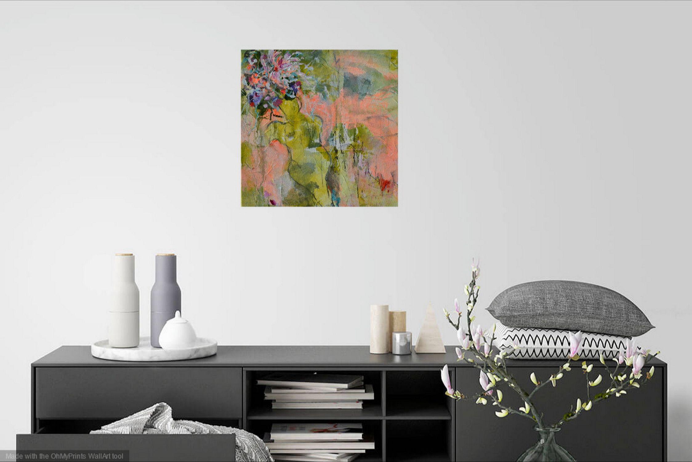 Río, Pintura, Acrílico sobre lienzo - Painting de Karin Goeppert