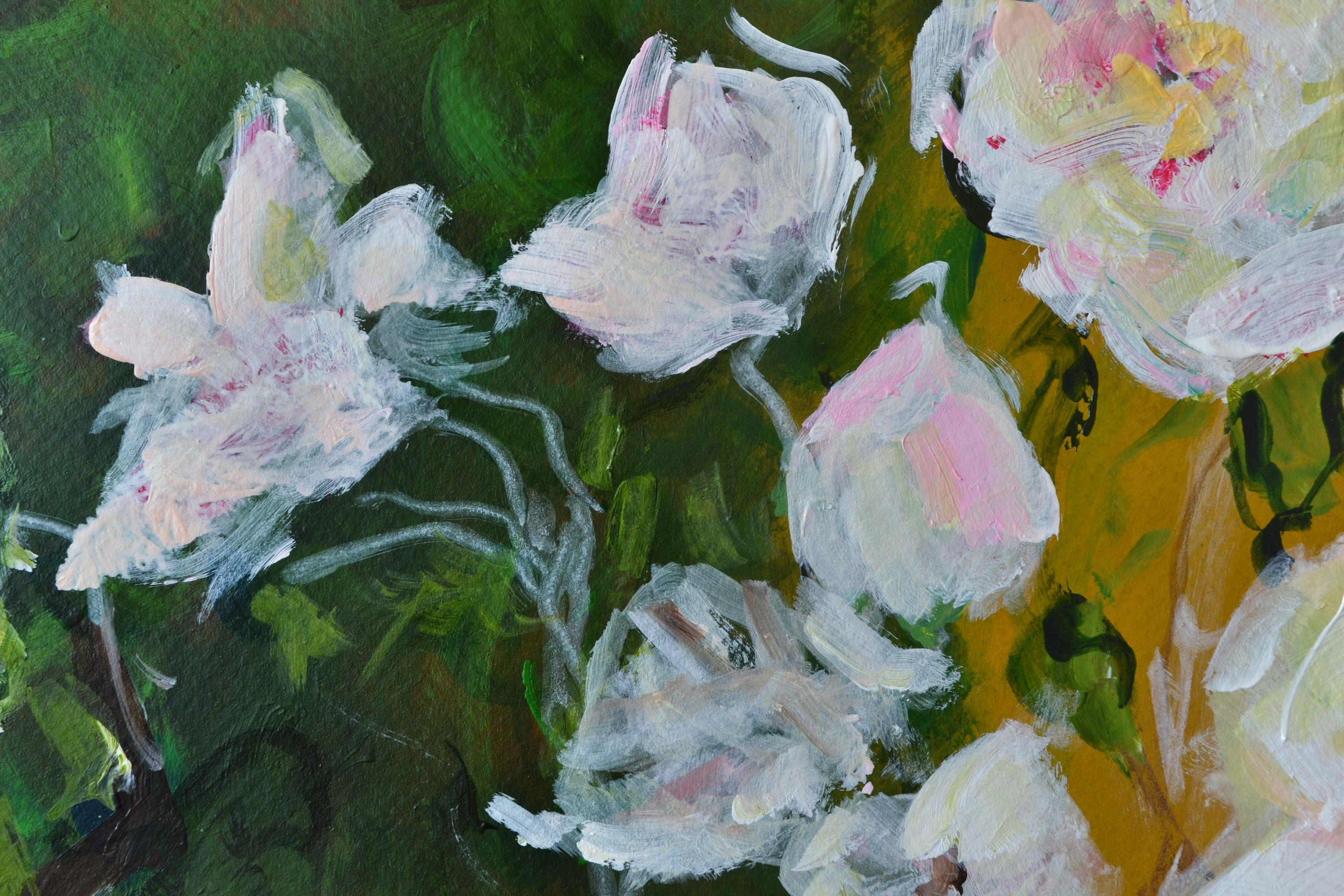 Rose Cottage, Pintura, Acrílico sobre papel en venta 2