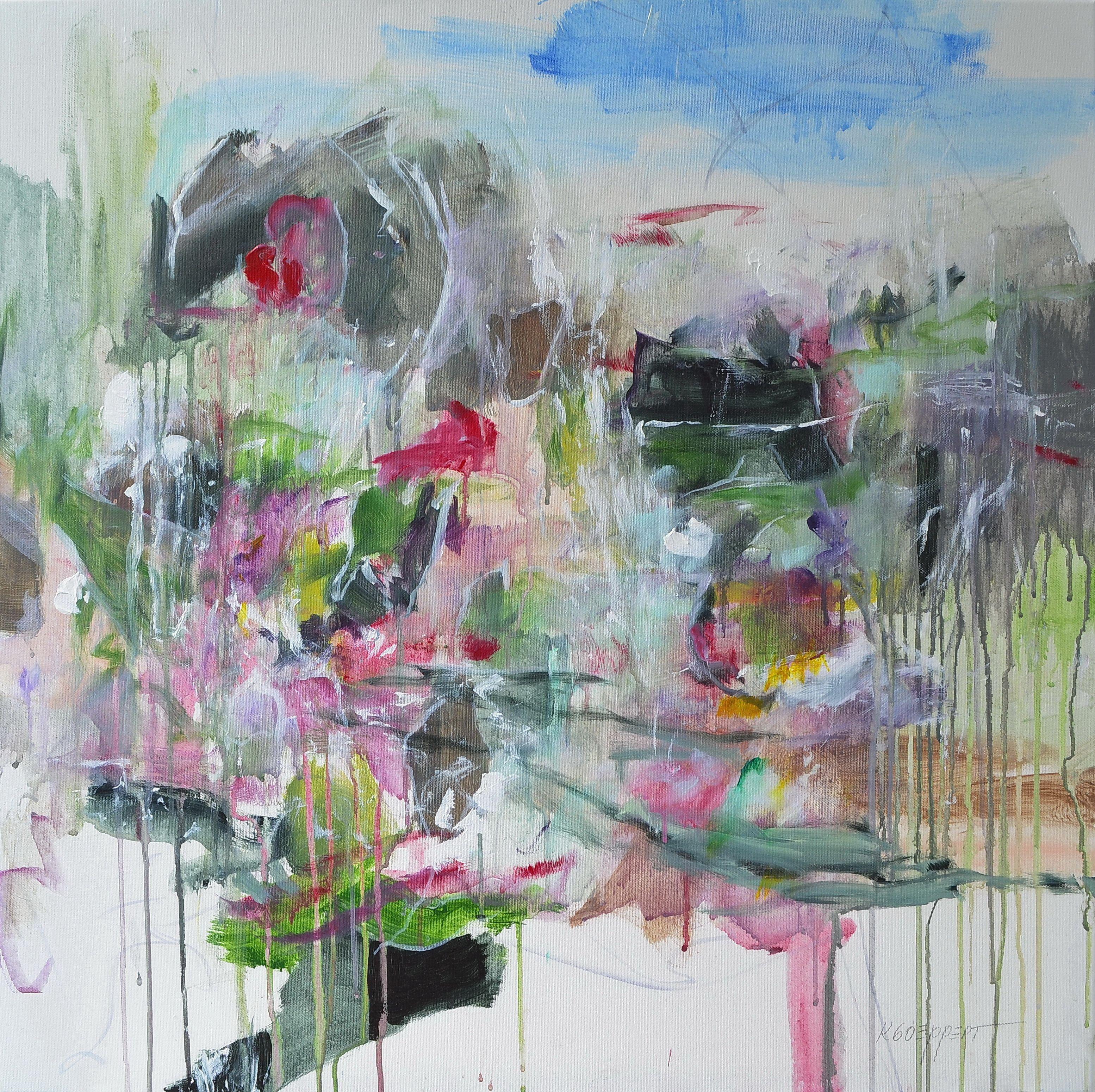 Karin Goeppert Abstract Painting - Scenario, Painting, Acrylic on Canvas