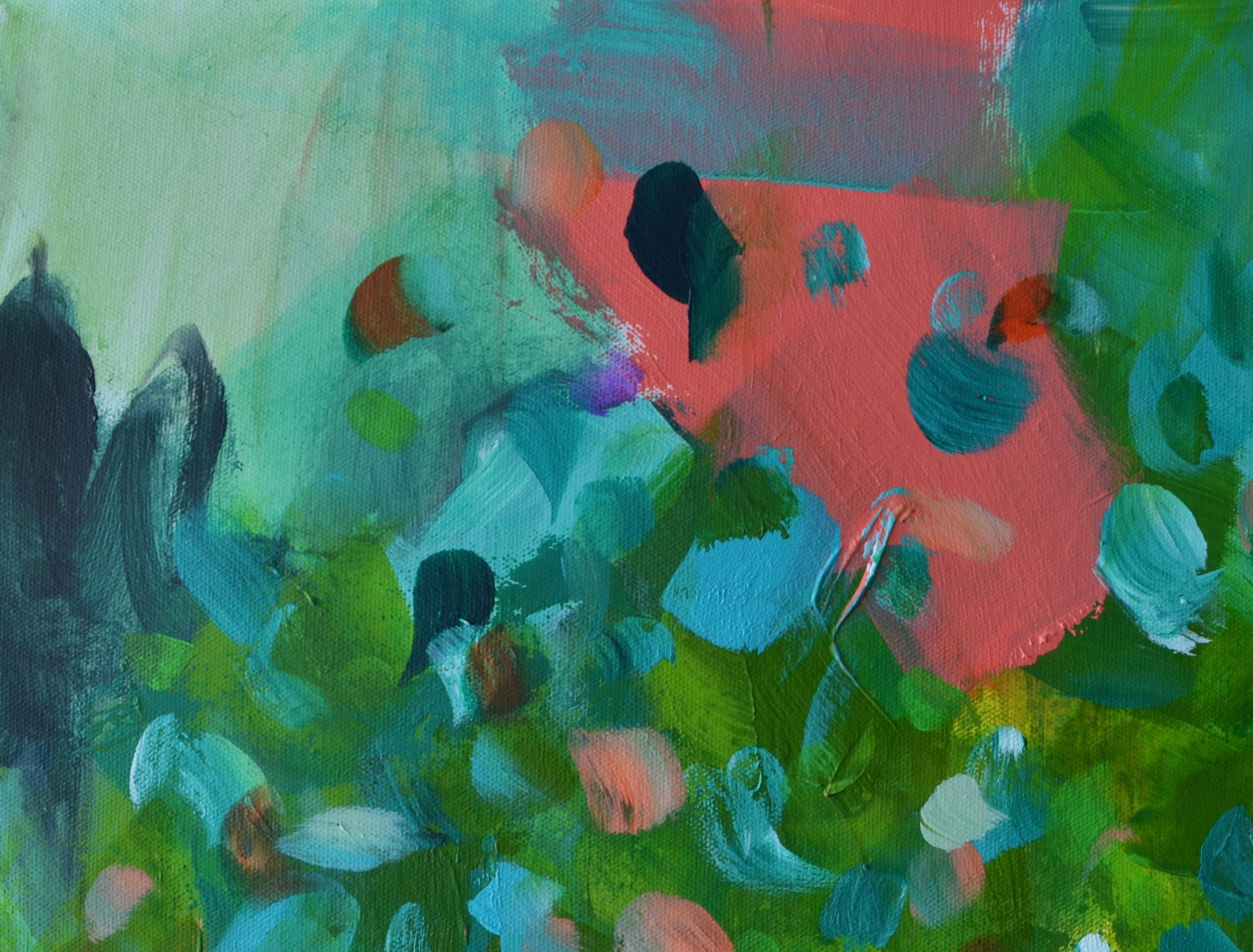 Arrecife silencioso, Pintura, Acrílico sobre lienzo - Painting de Karin Goeppert