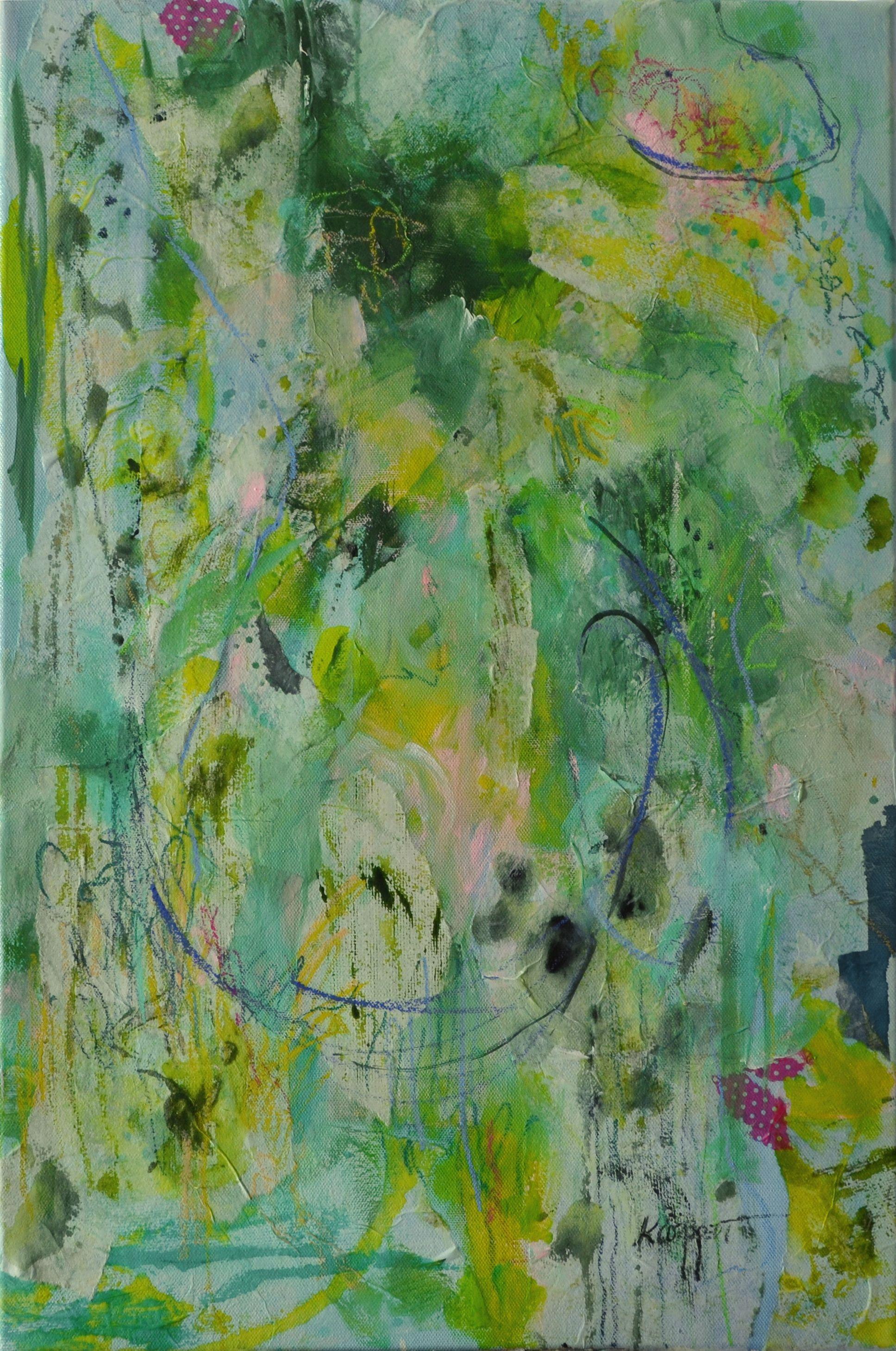 Karin Goeppert Abstract Painting - Still going Strong, Painting, Acrylic on Canvas