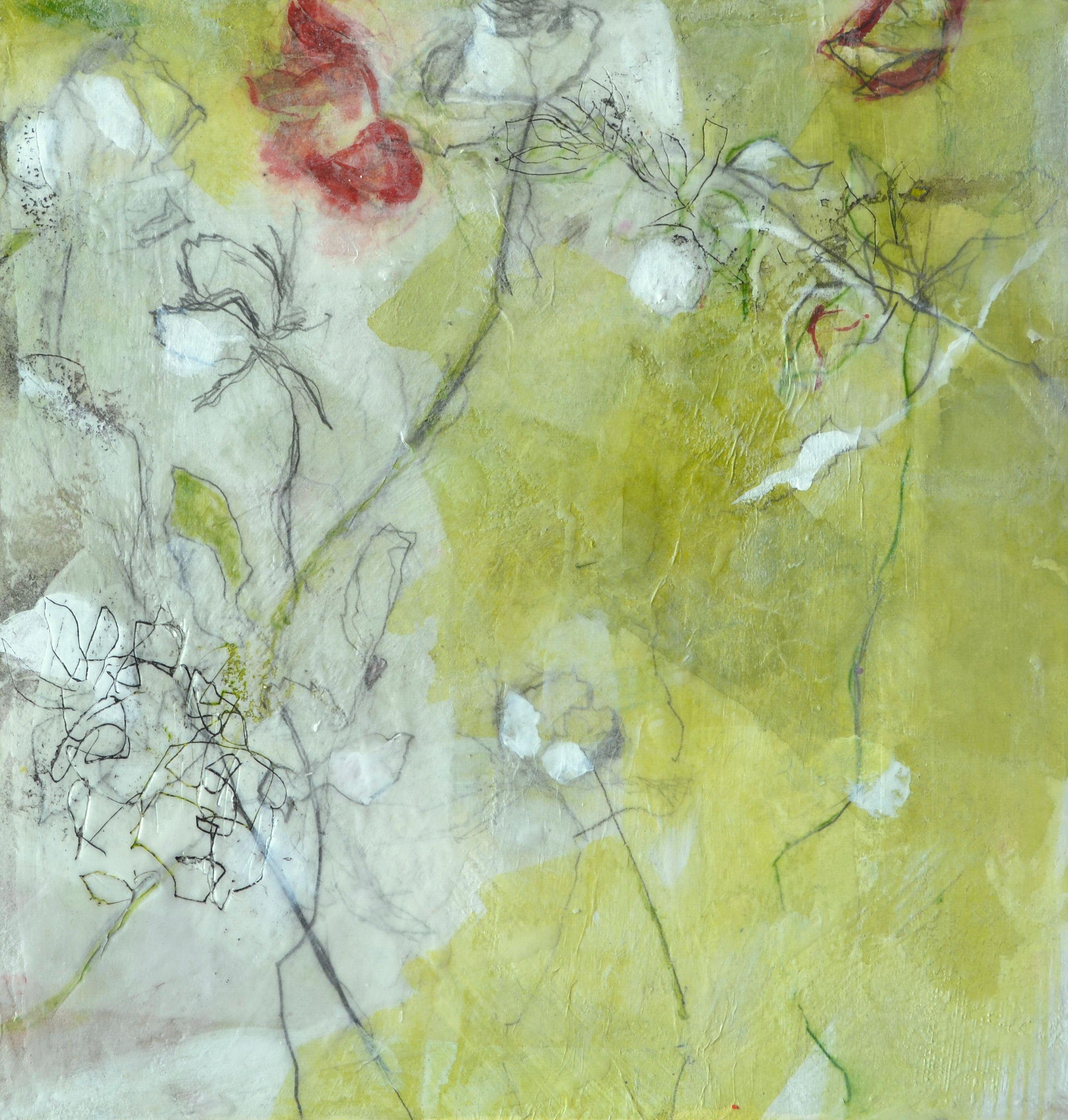 Wandteppich, Gemälde, Öl auf MDF-Paneel – Painting von Karin Goeppert