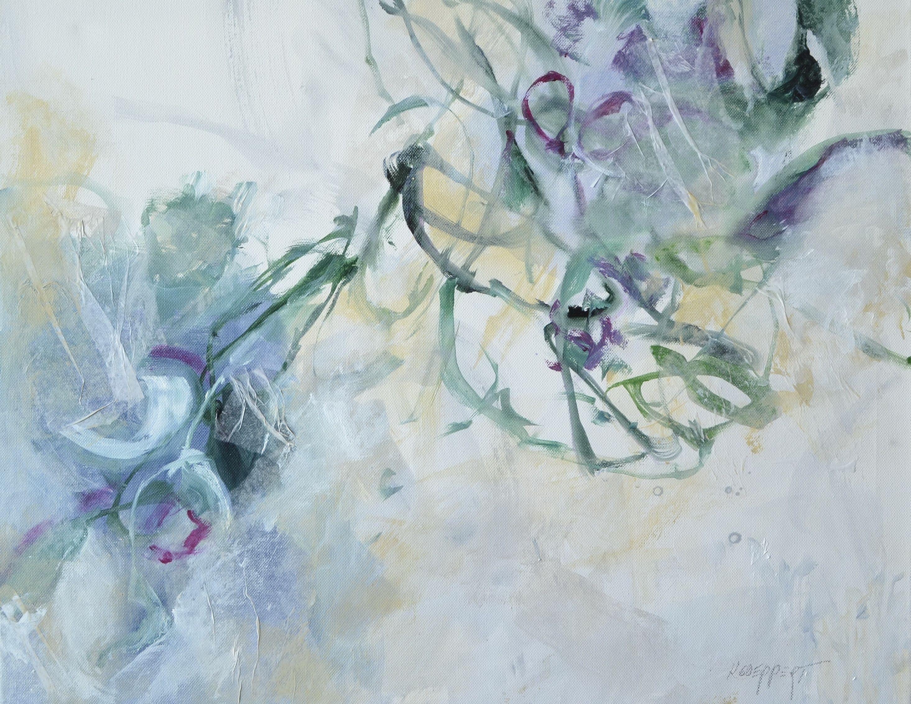 Karin Goeppert Abstract Painting - The Grasp, Painting, Acrylic on Canvas