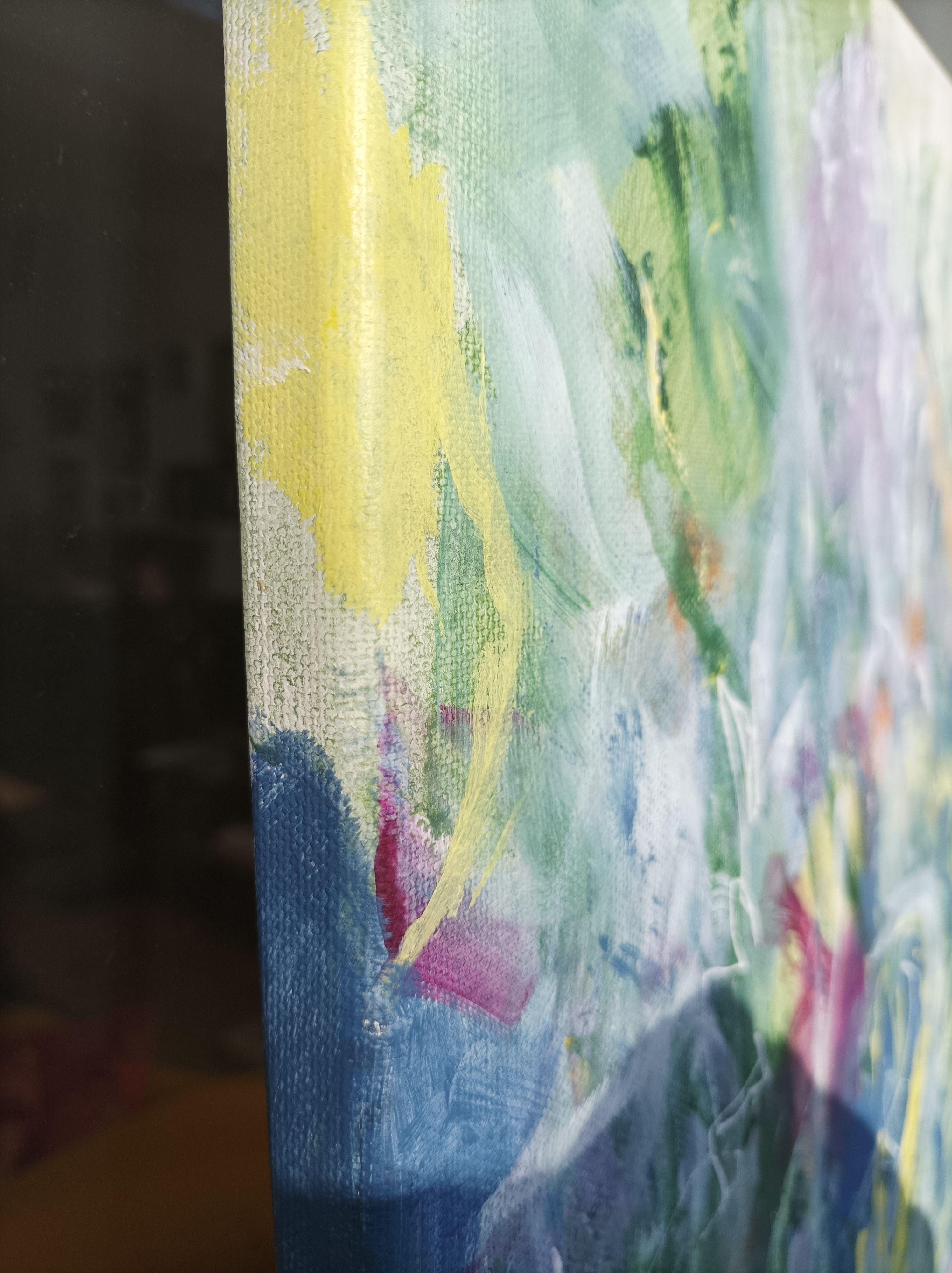 Solstice d'hiver, peinture, acrylique sur toile en vente 1