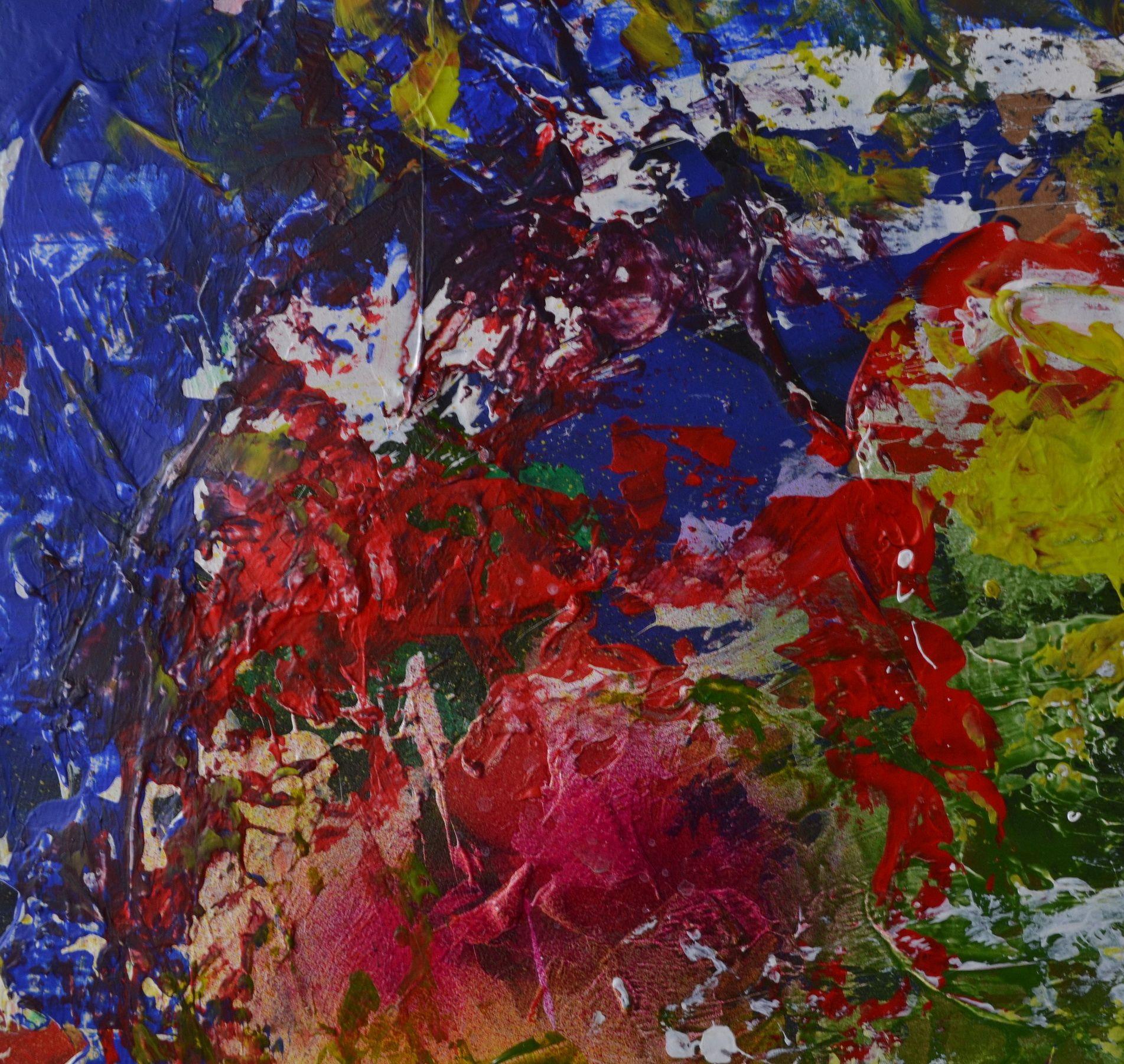 Frühjahrssessions I, Gemälde, Acryl auf Papier (Braun), Abstract Photograph, von Karin Goeppert