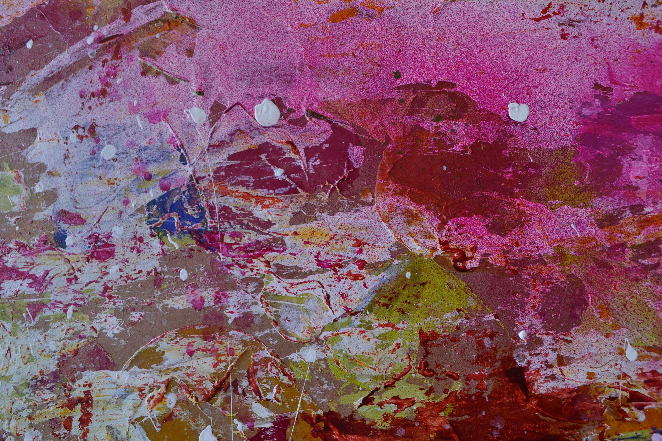 Spring Sessions II, Gemälde, Acryl auf Papier (Braun), Abstract Photograph, von Karin Goeppert