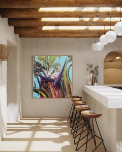 Large Botanical Study Oil Painting "Ikhamanga-XII - Birds of Paradise"