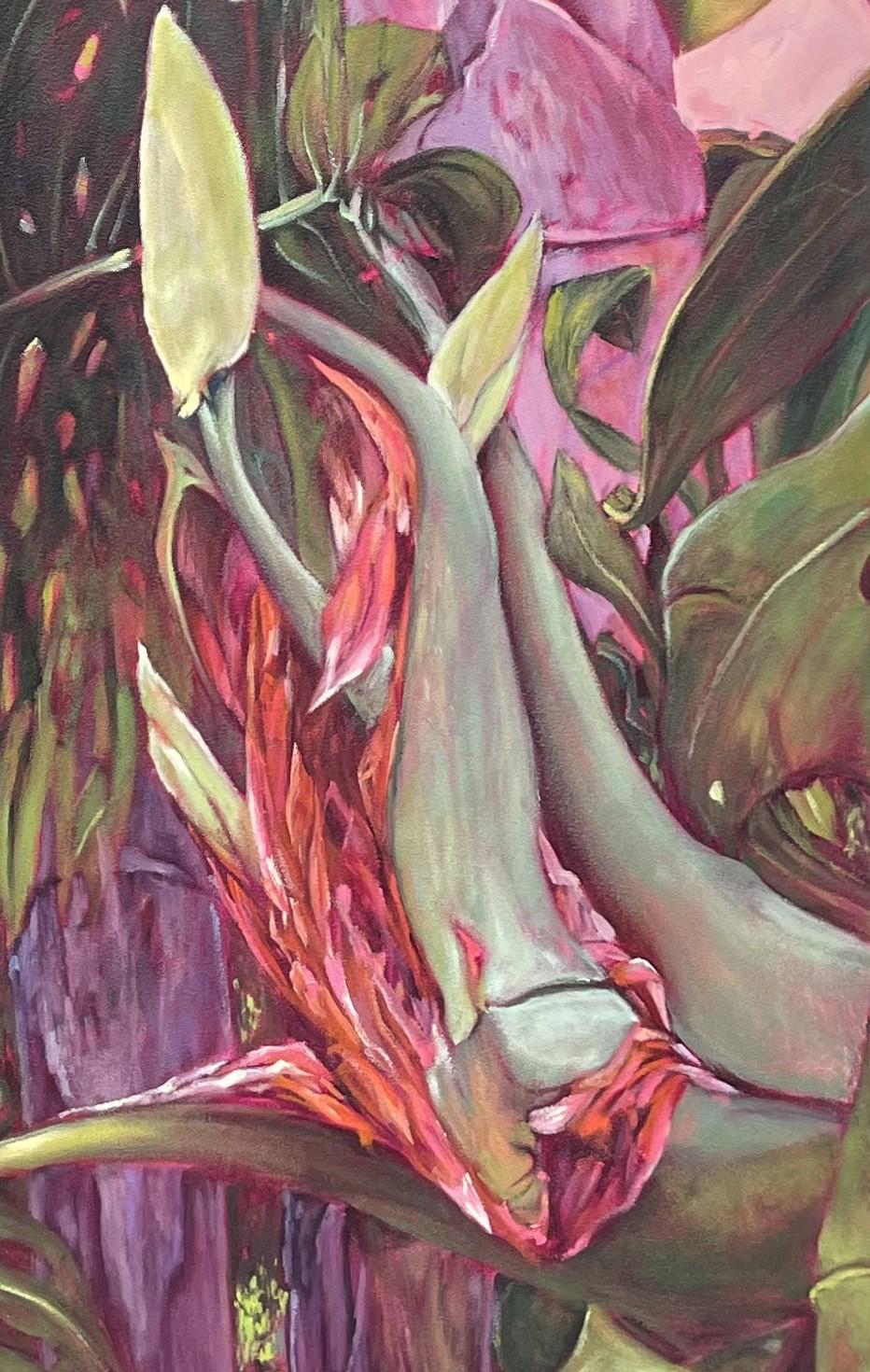 Un óleo único de gran formato sobre lienzo estirado, listo para colgar. Las obras de arte representan árboles del Paraíso o Ikhamanga. Estos viejos árboles de Ikhamanga proceden de un jardín de St Francis Bay (Sudáfrica).

Las opciones de enmarcado