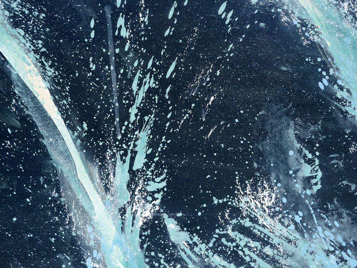 Rocce della spiaggia, Pittura, Acrilico su tela - Painting Contemporaneo di Karin Lowney-Seed