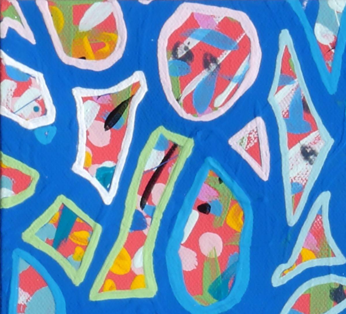 Bluesy Kind Of Love A, Pintura, Acrílico sobre lienzo - Painting de Karin Lowney-Seed