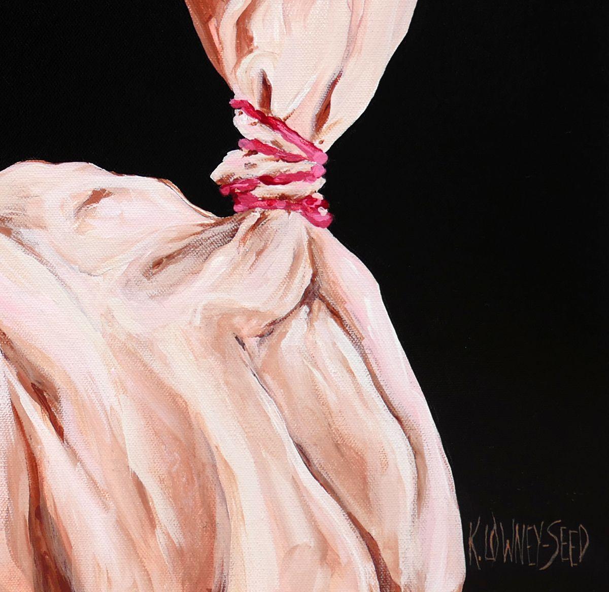 Coniglietto in raso, Pittura, Acrilico su tela in vendita 1