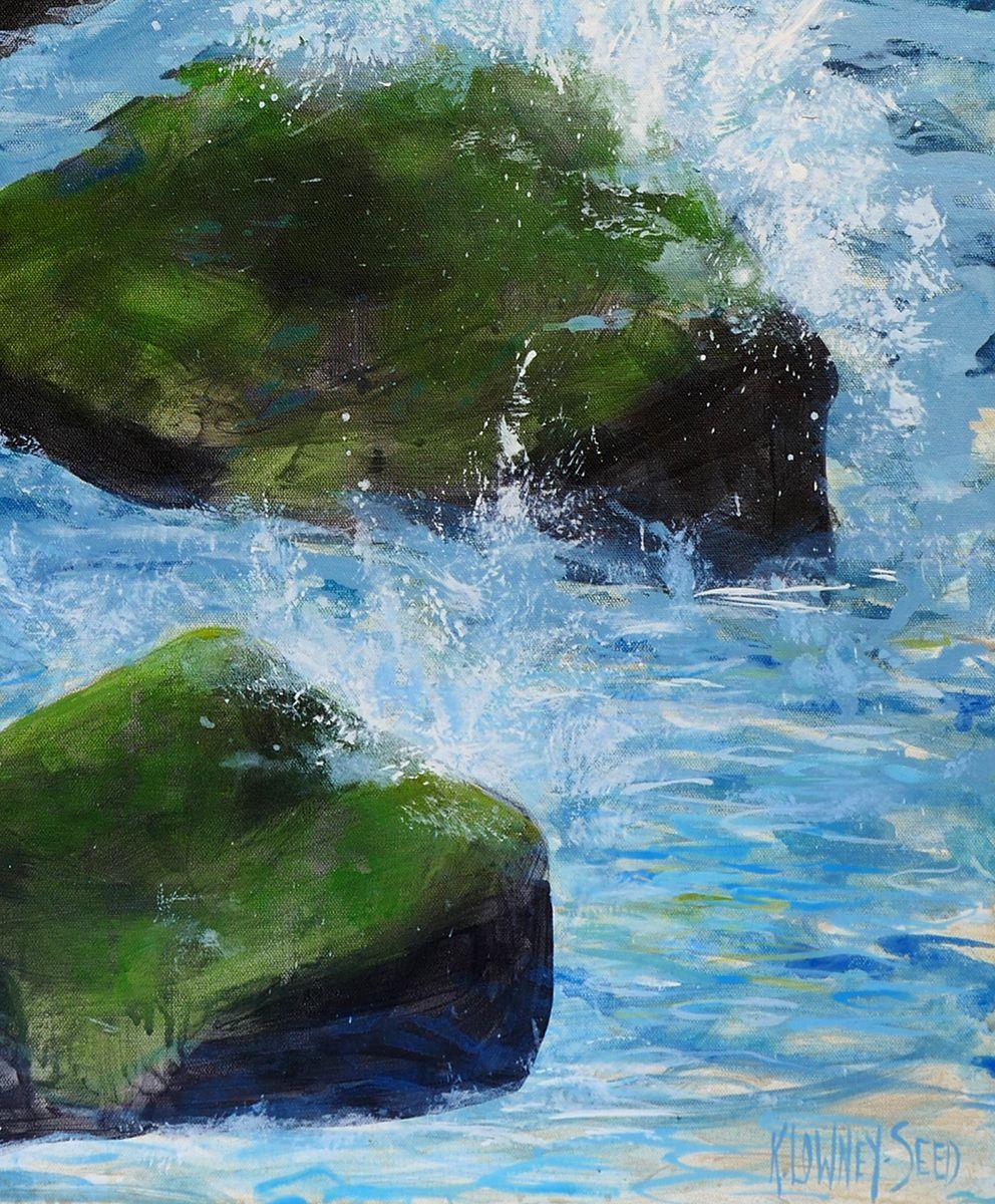 Jumping Rocks, Painting, Acrylic on Canvas For Sale 1
