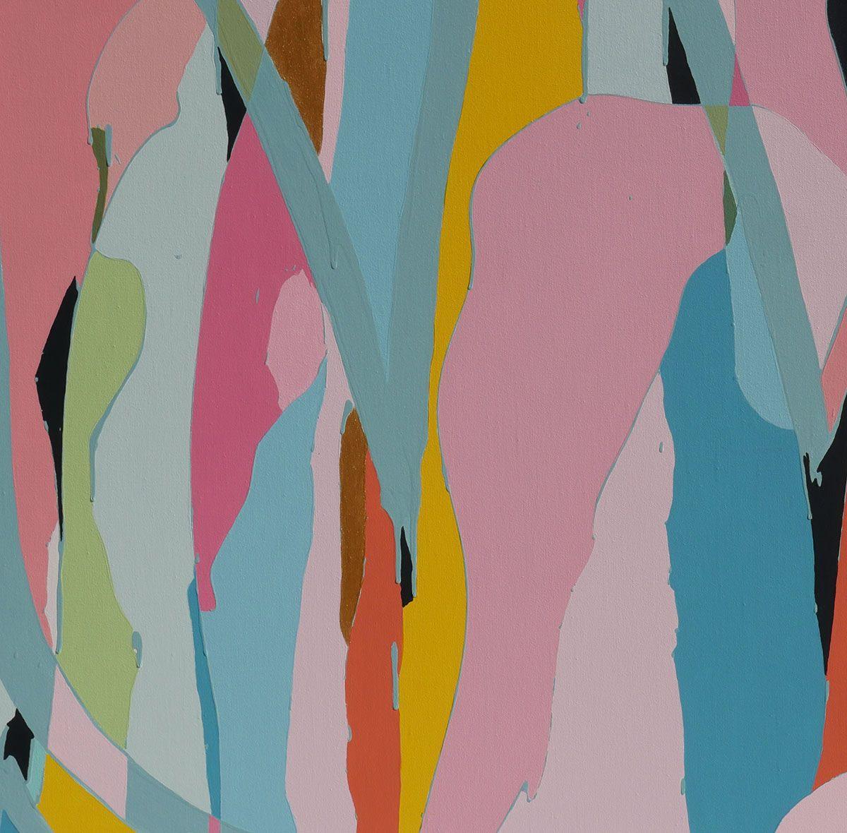 Abstract Painting de Karin Lowney-Seed - La vida de la fiesta, Pintura, Acrílico sobre lienzo