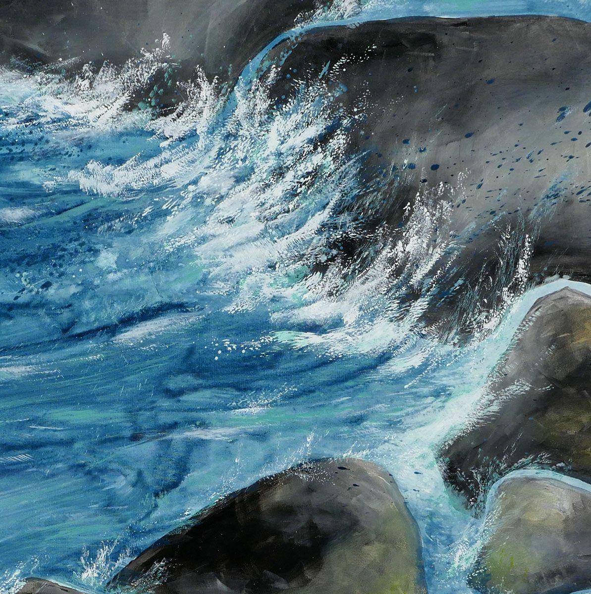 Badare a me stesso, Pittura, Acrilico su tela - Painting di Karin Lowney-Seed