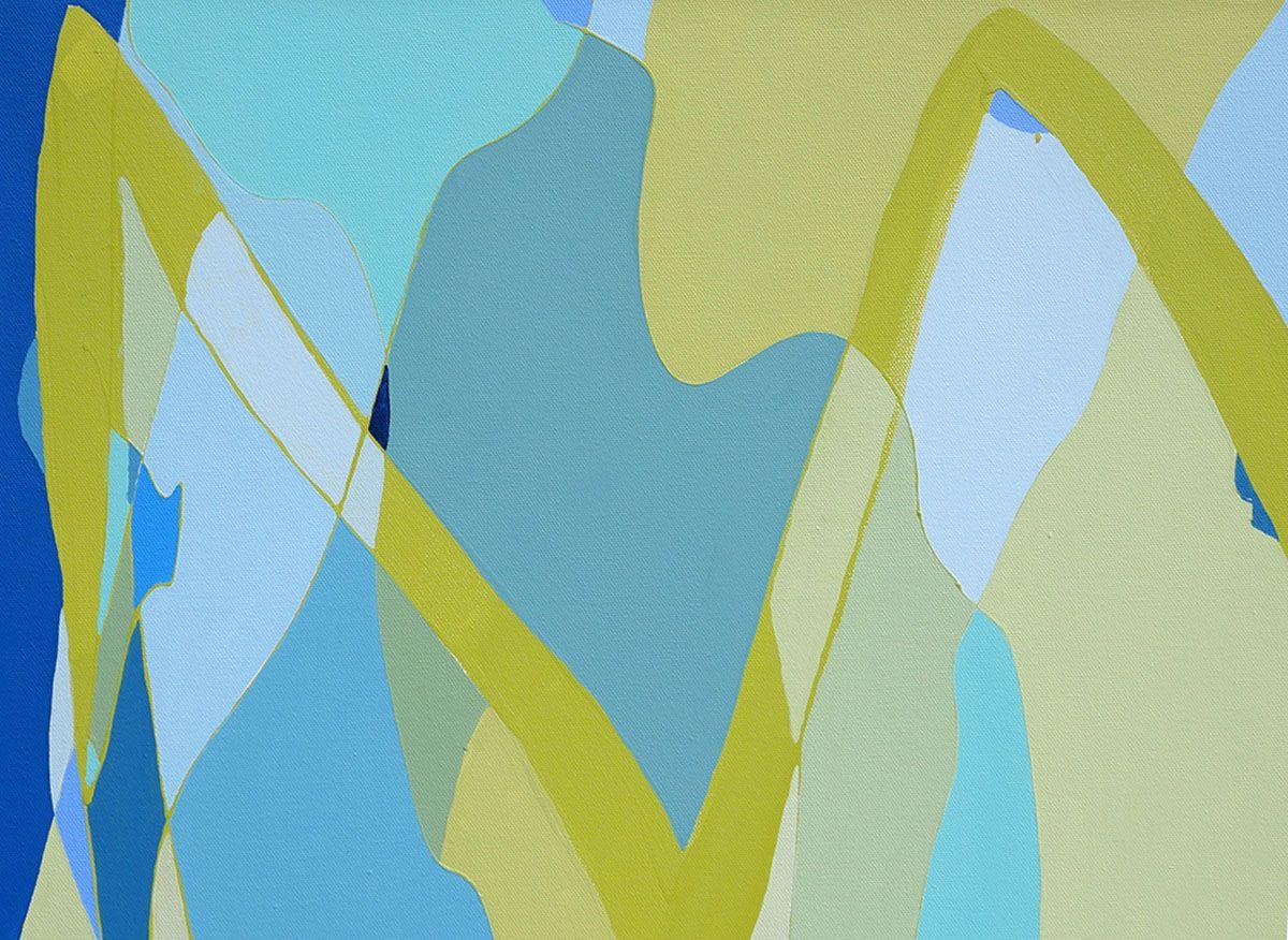 Tulpe, Gemälde, Acryl auf Leinwand – Painting von Karin Lowney-Seed