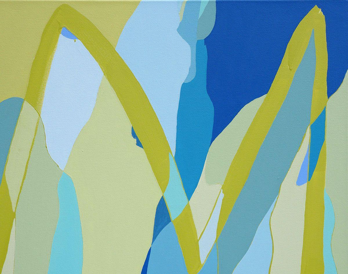 Tulpe, Gemälde, Acryl auf Leinwand (Abstrakt), Painting, von Karin Lowney-Seed