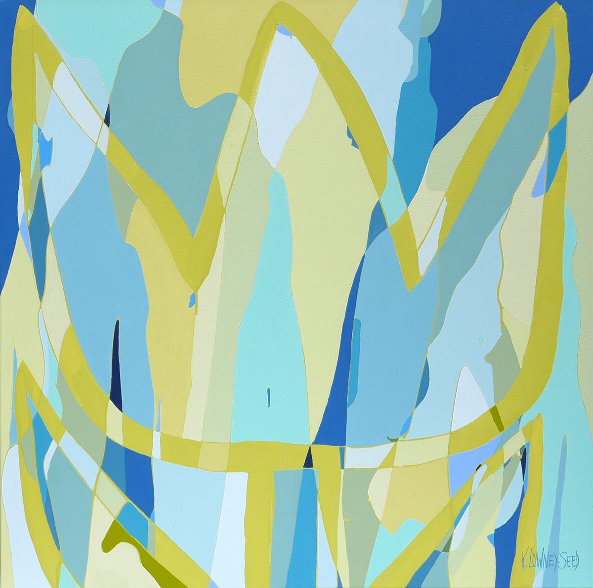 Karin Lowney-Seed Abstract Painting – Tulpe, Gemälde, Acryl auf Leinwand