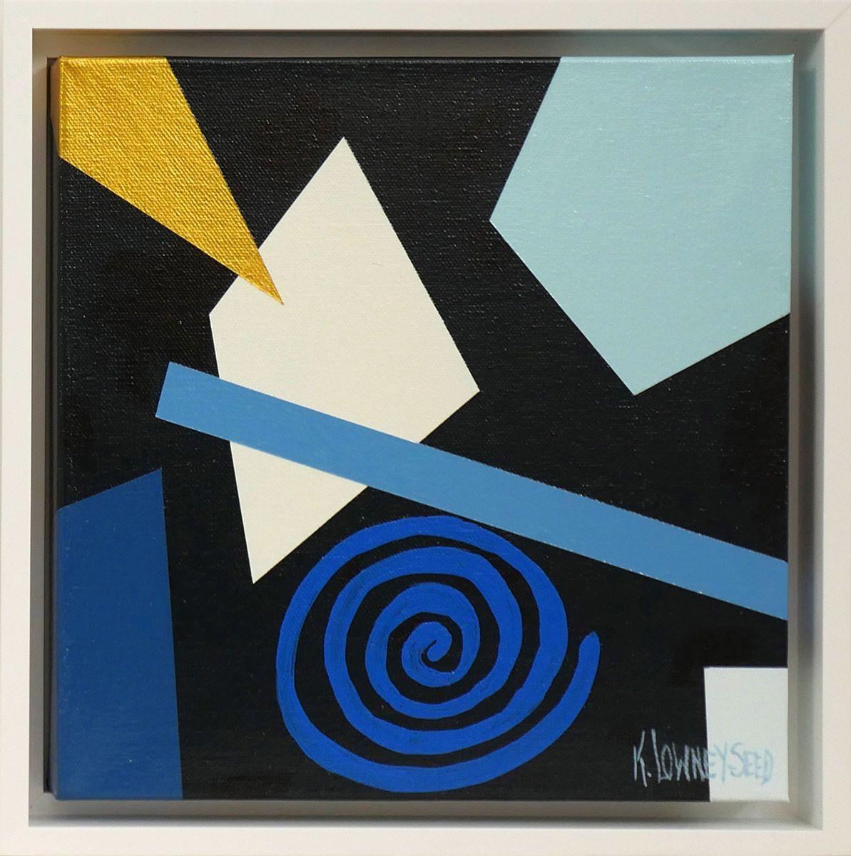Swirly, Durly, and More (B), Pittura, Acrilico su Tela - Painting di Karin Lowney-Seed