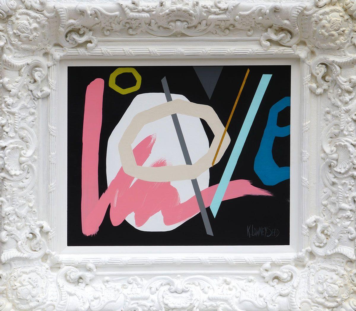 Il Progetto Amore #6, Pittura, Acrilico su tela - Painting di Karin Lowney-Seed