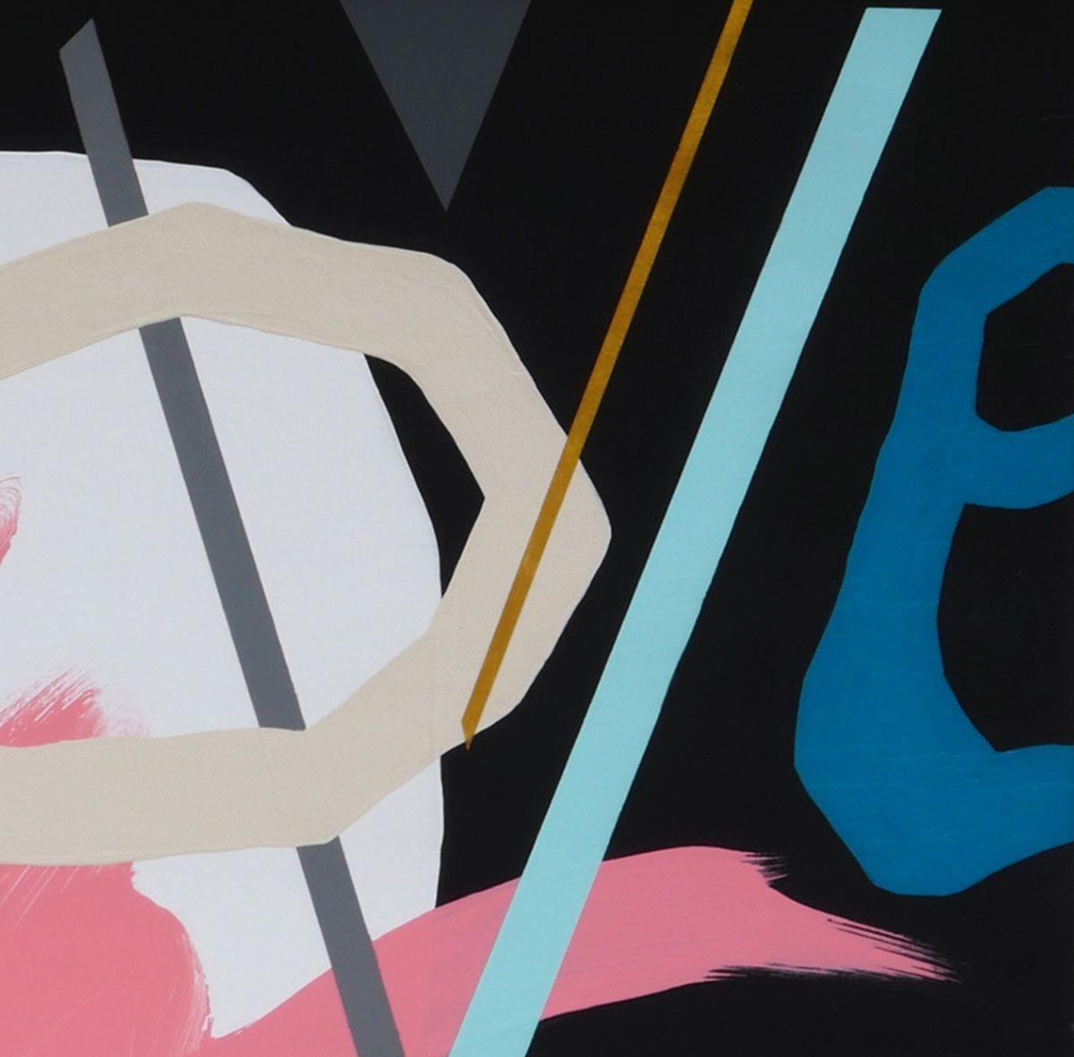 Il Progetto Amore #6, Pittura, Acrilico su tela - Abstract Painting Beige di Karin Lowney-Seed