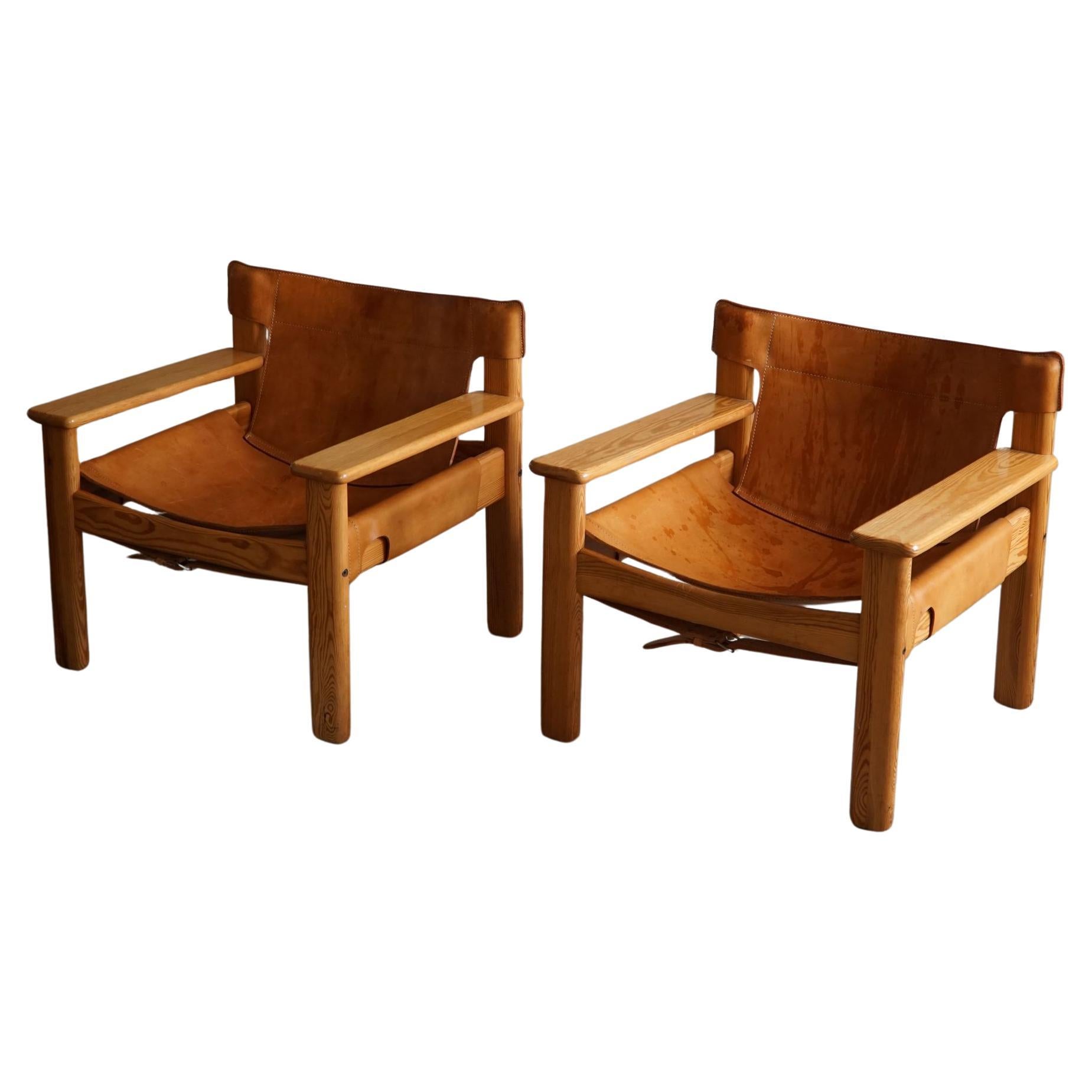 Karin Mobring, A Pair of Armchairs, Model "Natura", Swedish Mid Century, 1970s For Sale