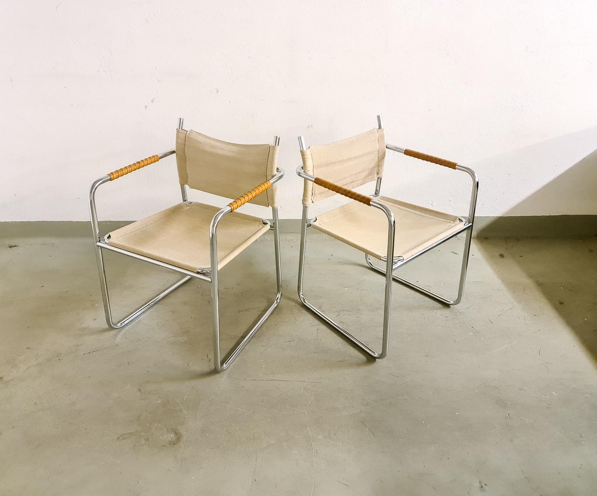 Scandinavian Modern Karin Mobring Armchairs Model Amiral by Ikea in Sweden, 1970s