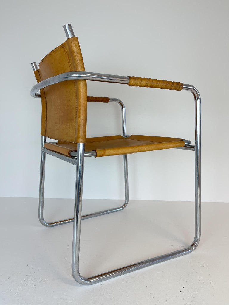 Karin Mobring Chrome and Leather Armchair Model Amiral by Ikea in Sweden  For Sale at 1stDibs | ikea amiral