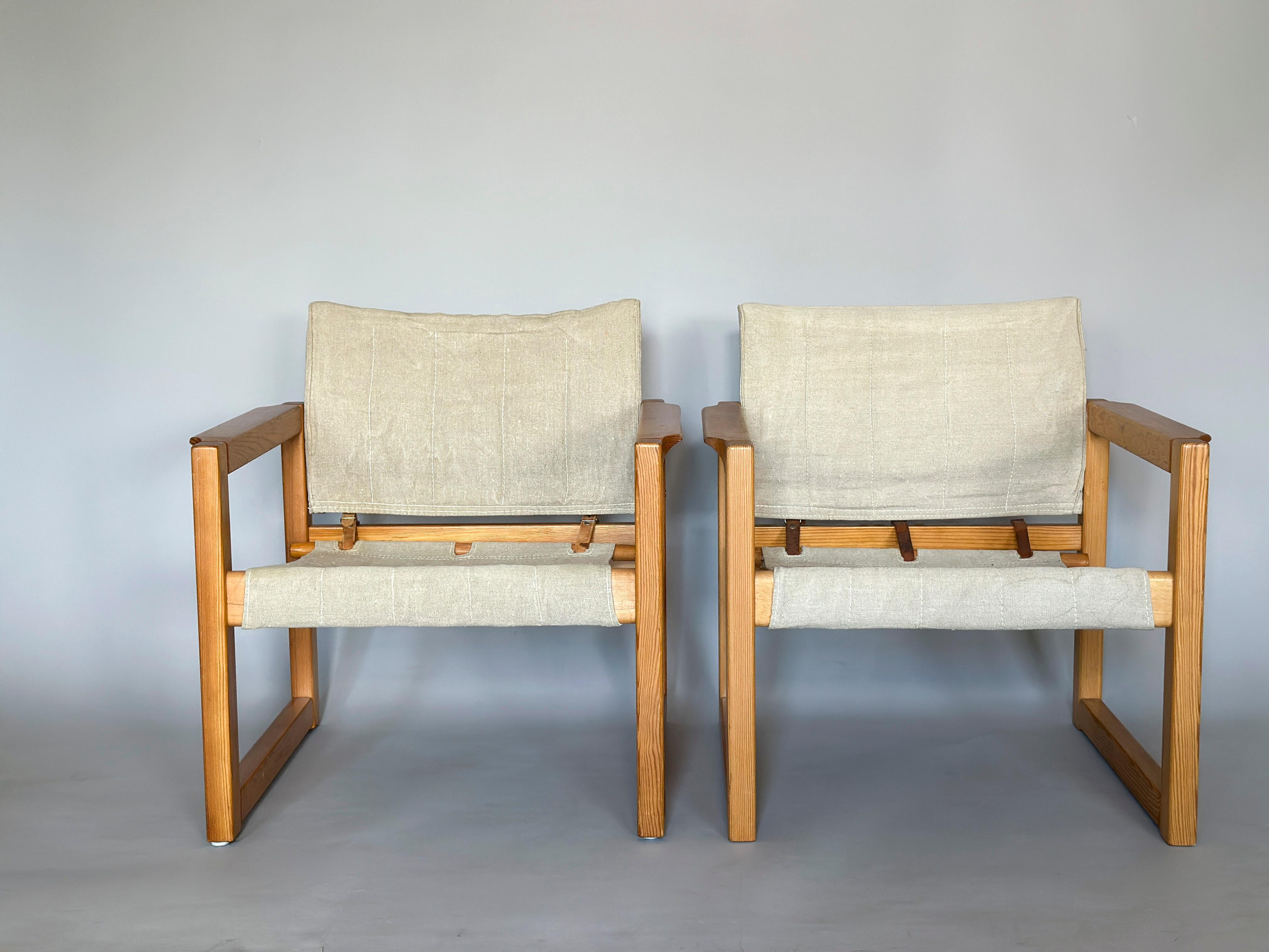 Scandinave moderne Karin Mobring fauteuils Diana de Ikea en Suède, années 1970 en vente