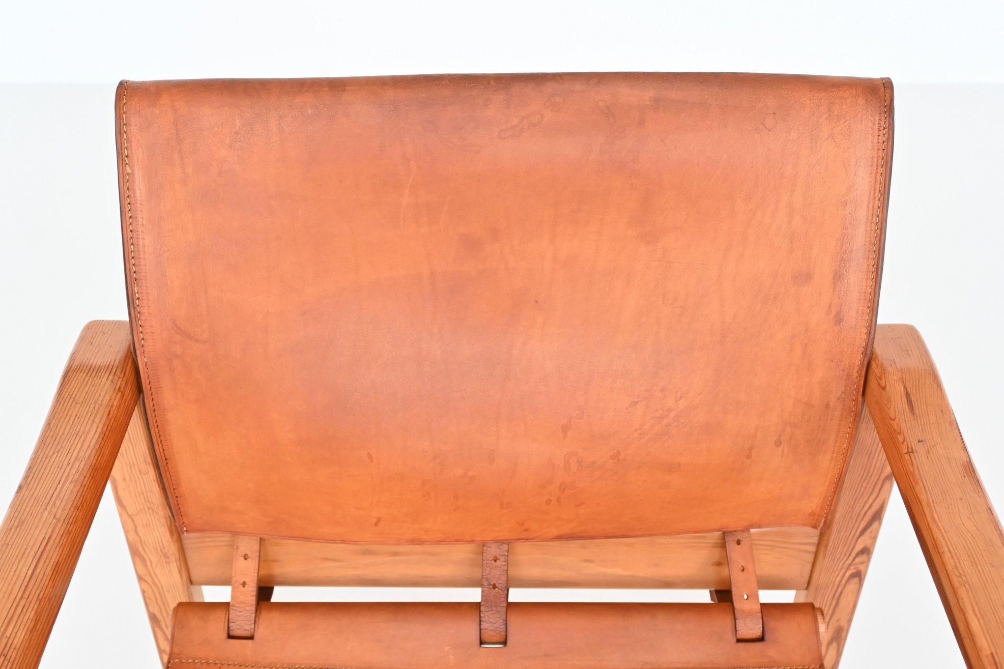 Leather Karin Mobring Diana Safari Lounge Chair Ikea, Sweden, 1970